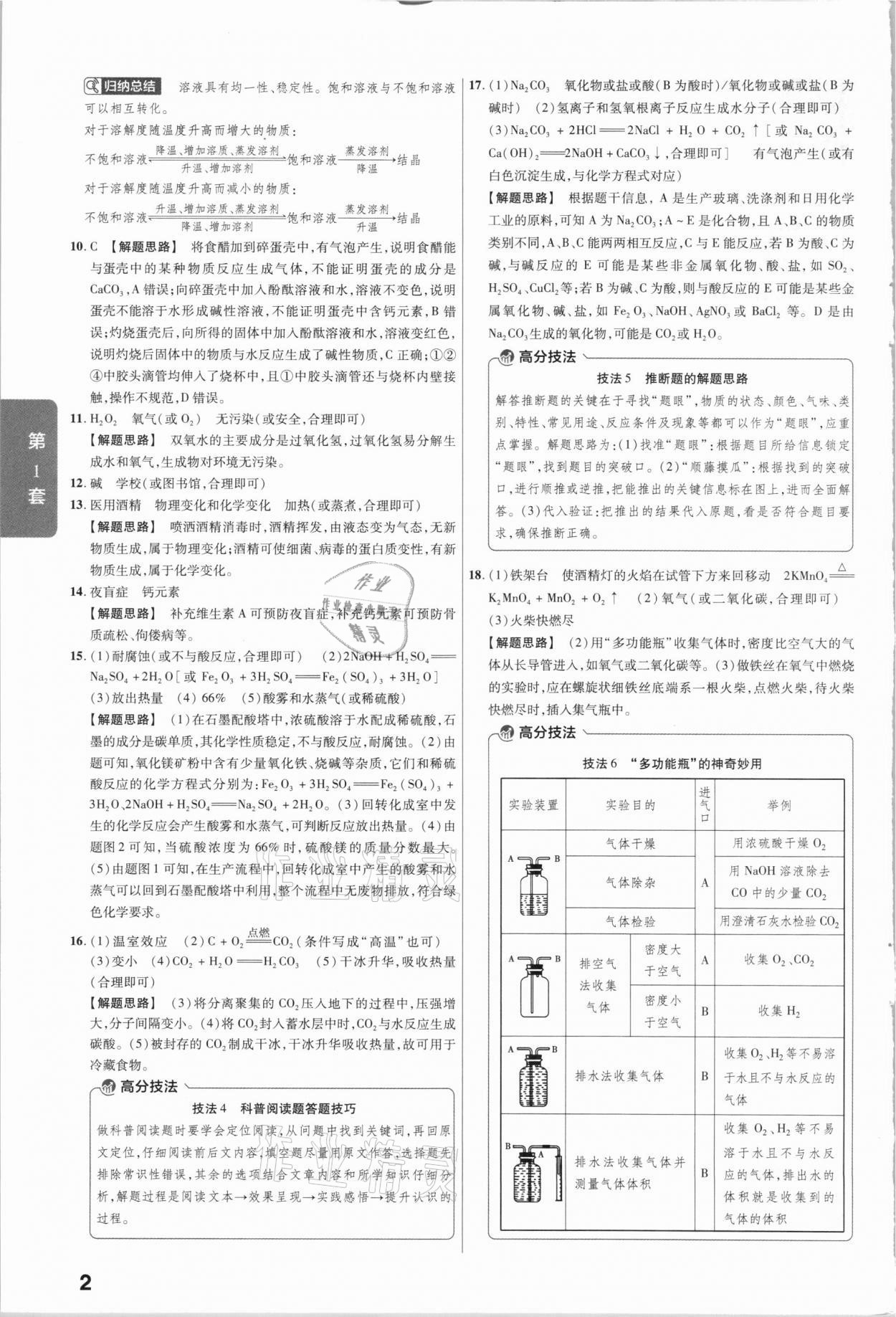 2021年金考卷山西中考45套匯編化學 第2頁