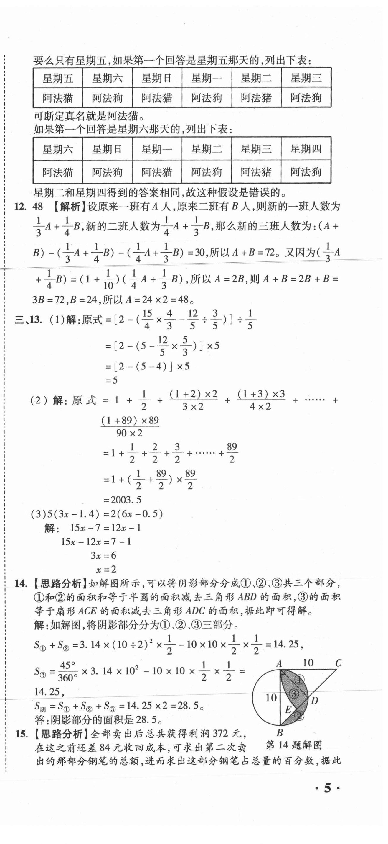 2021年重點中學招生真題超詳解數學 第15頁