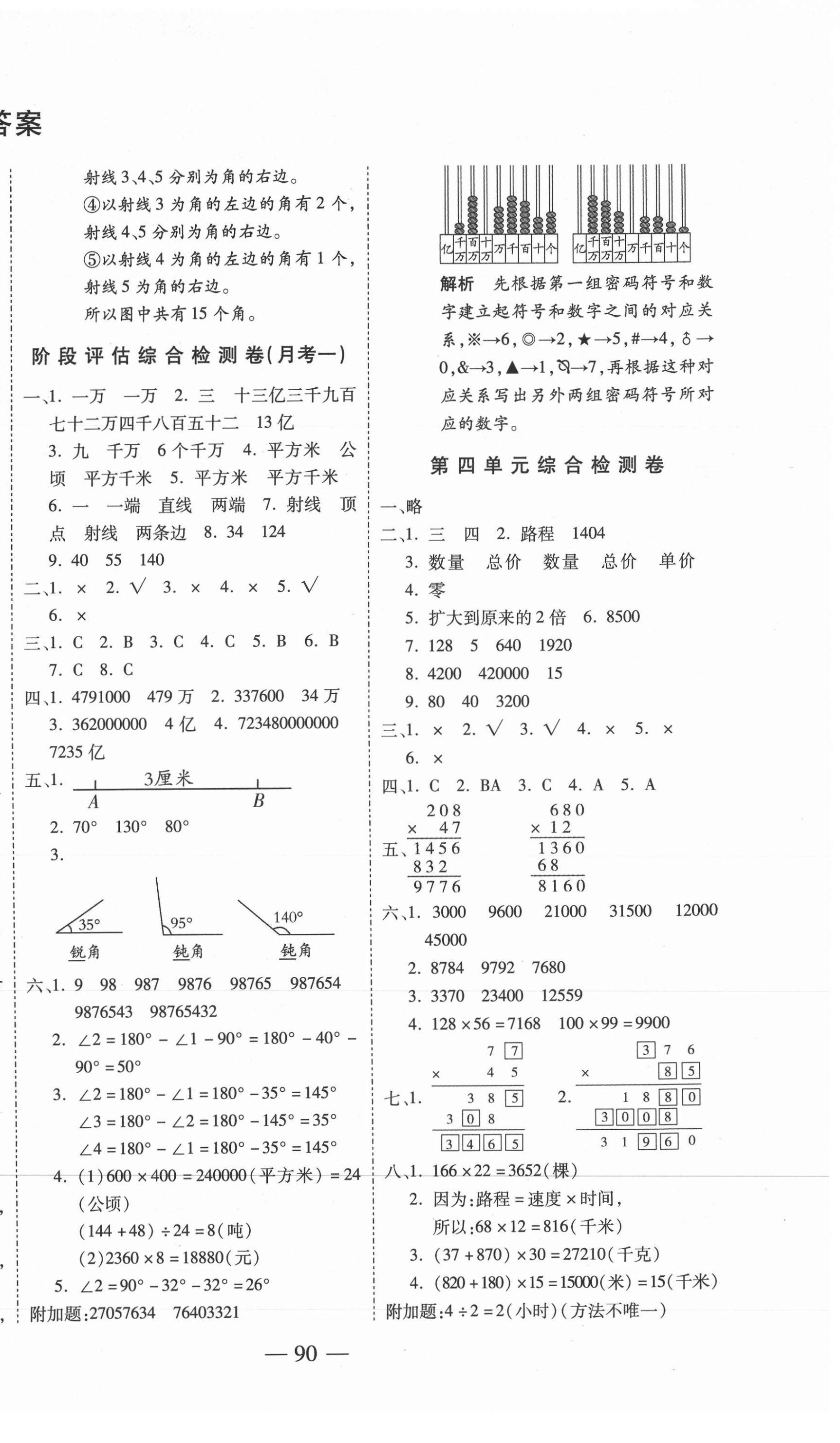 2020年名師優(yōu)題小學(xué)系列卷四年級數(shù)學(xué)上冊人教版 第2頁