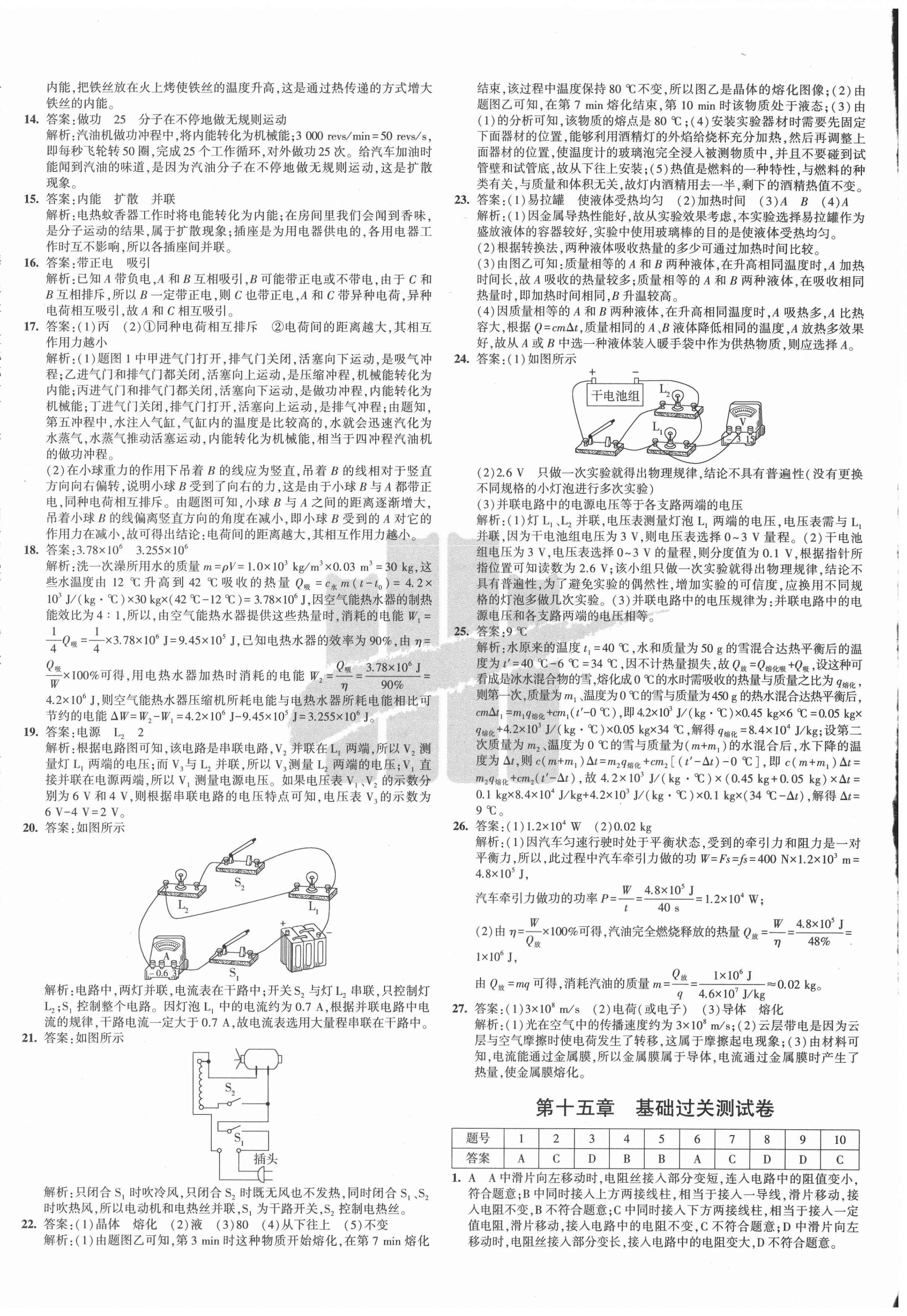 2020年5年中考3年模拟初中试卷九年级物理全一册沪科版 第8页