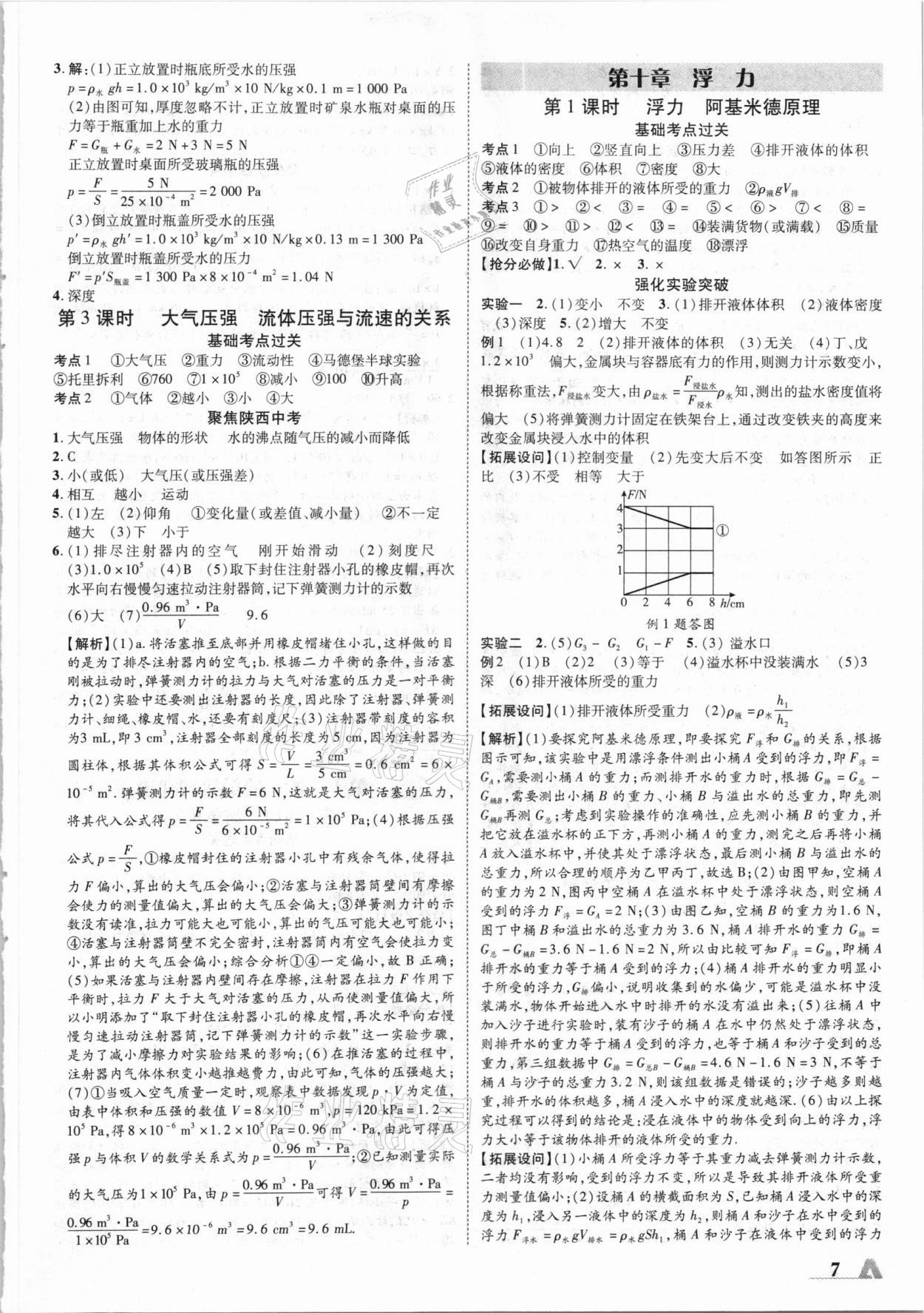 2021年卓文書業(yè)加速度物理陜西 參考答案第7頁