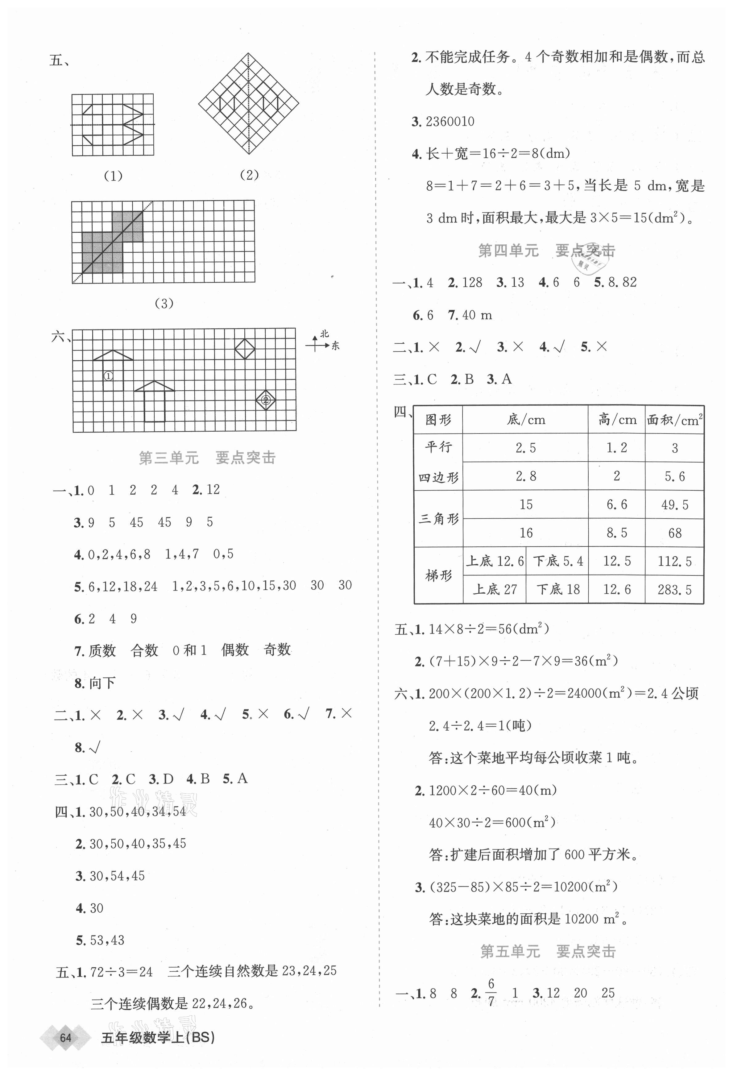 2020年天天向上道道清學(xué)優(yōu)期末100五年級(jí)數(shù)學(xué)上冊(cè)北師大版 第2頁(yè)