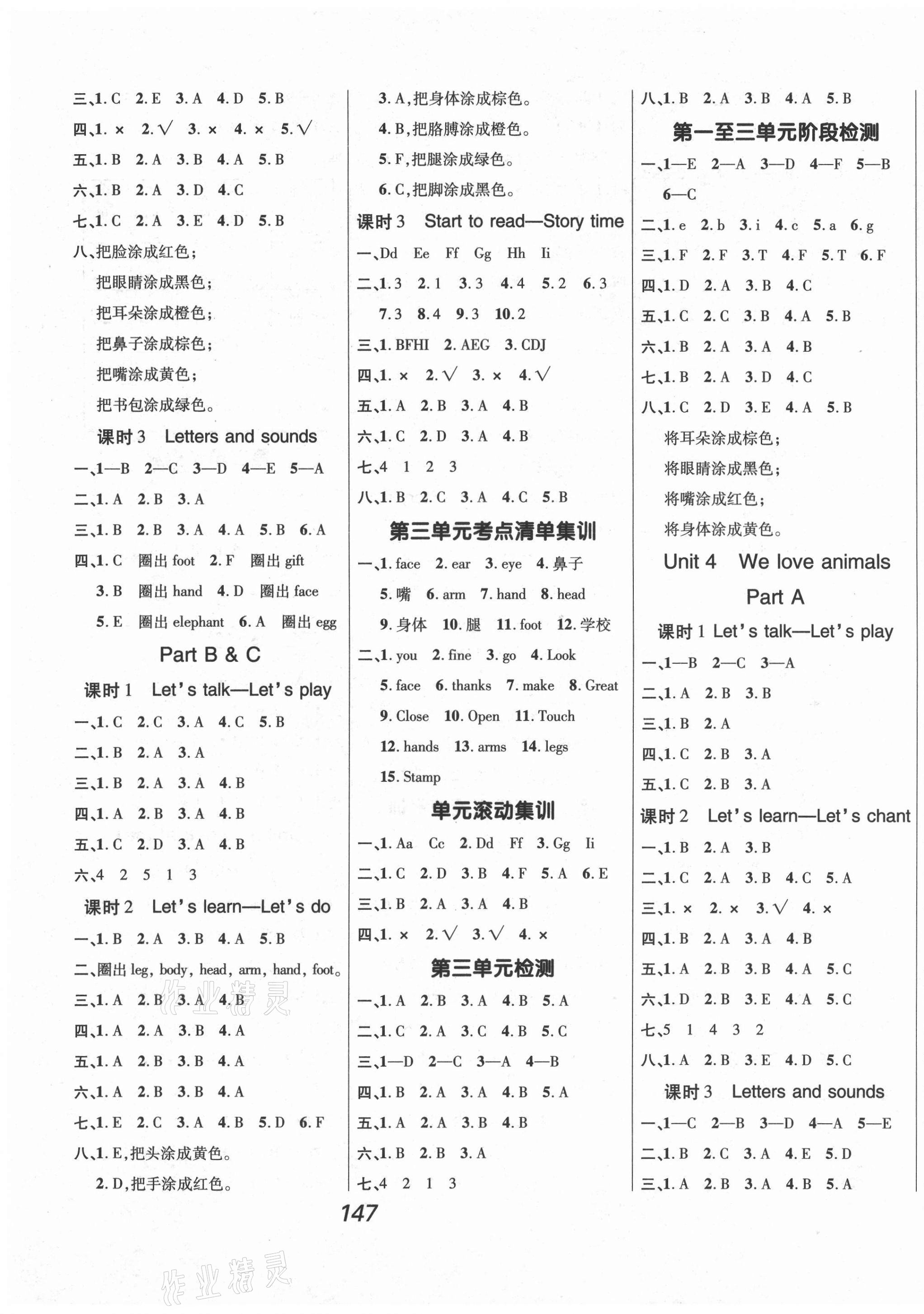 2020年全優(yōu)課堂考點(diǎn)集訓(xùn)與滿分備考三年級(jí)英語(yǔ)上冊(cè)人教版 第3頁(yè)