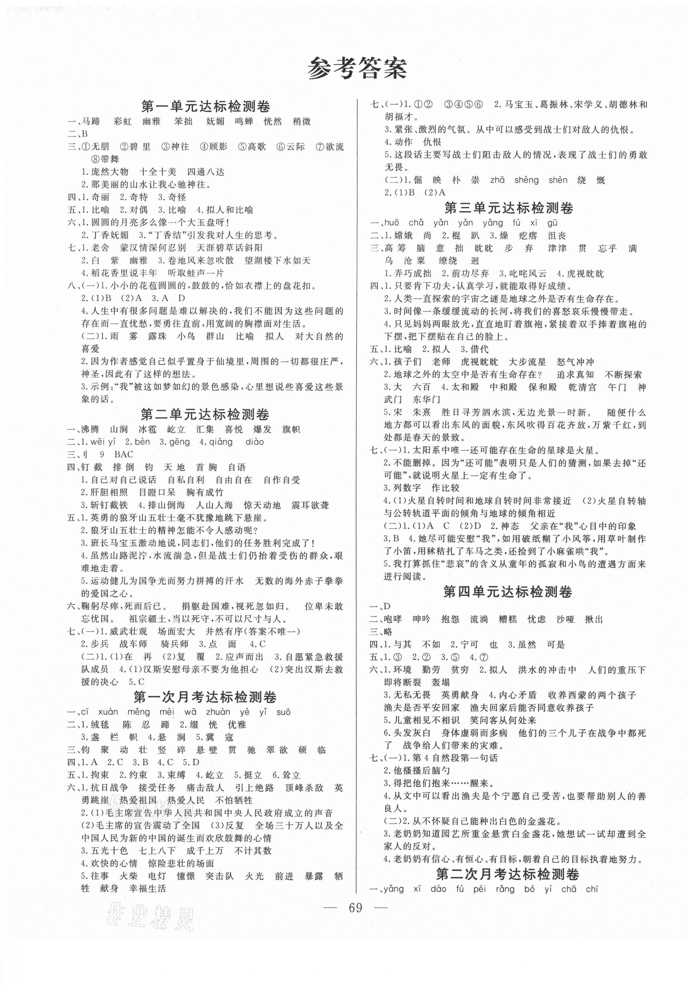 2020年齊鑫傳媒好成績(jī)1加1學(xué)習(xí)導(dǎo)航六年級(jí)語(yǔ)文上冊(cè)人教版 第1頁(yè)