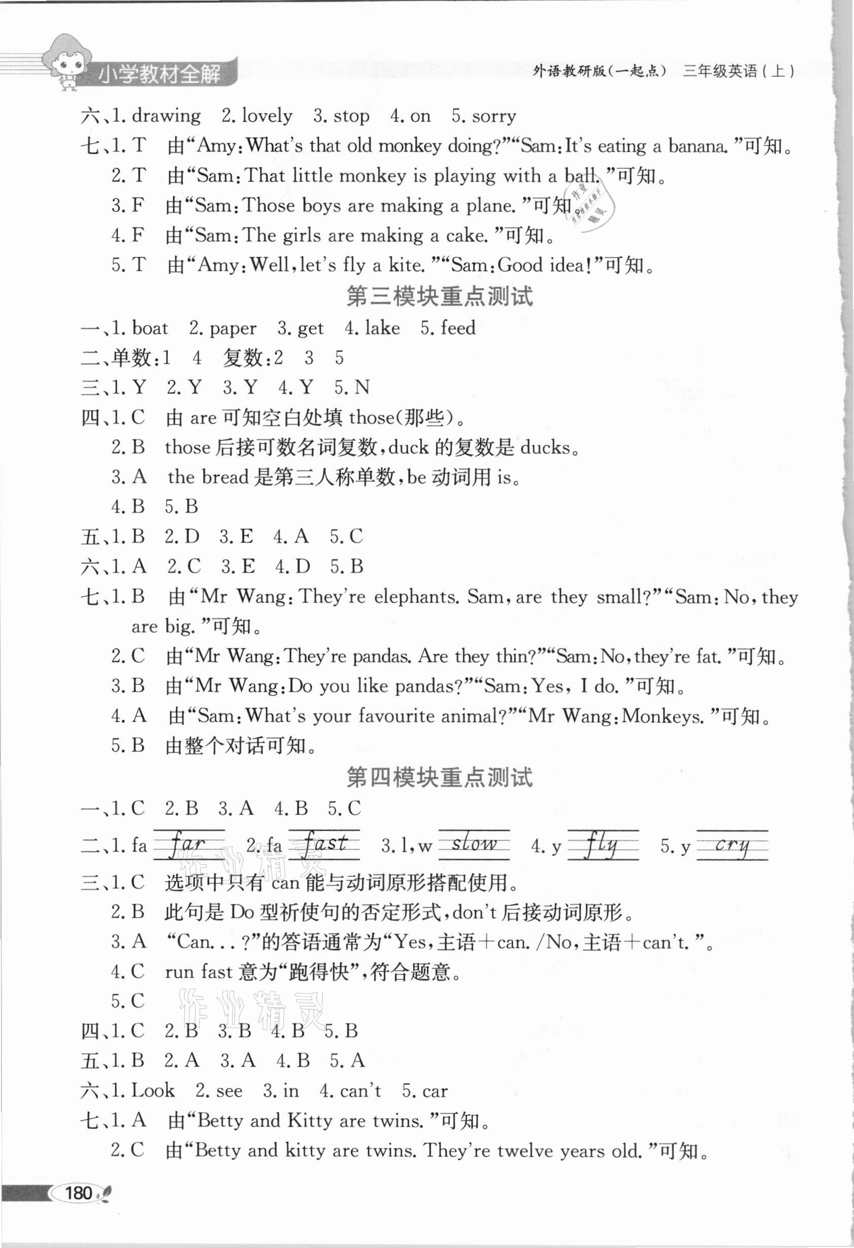 2020年小學(xué)教材全解三年級(jí)英語(yǔ)上冊(cè)外研版一起 第2頁(yè)