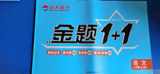 2020年中大英才金題1加1八年級語文上冊人教版