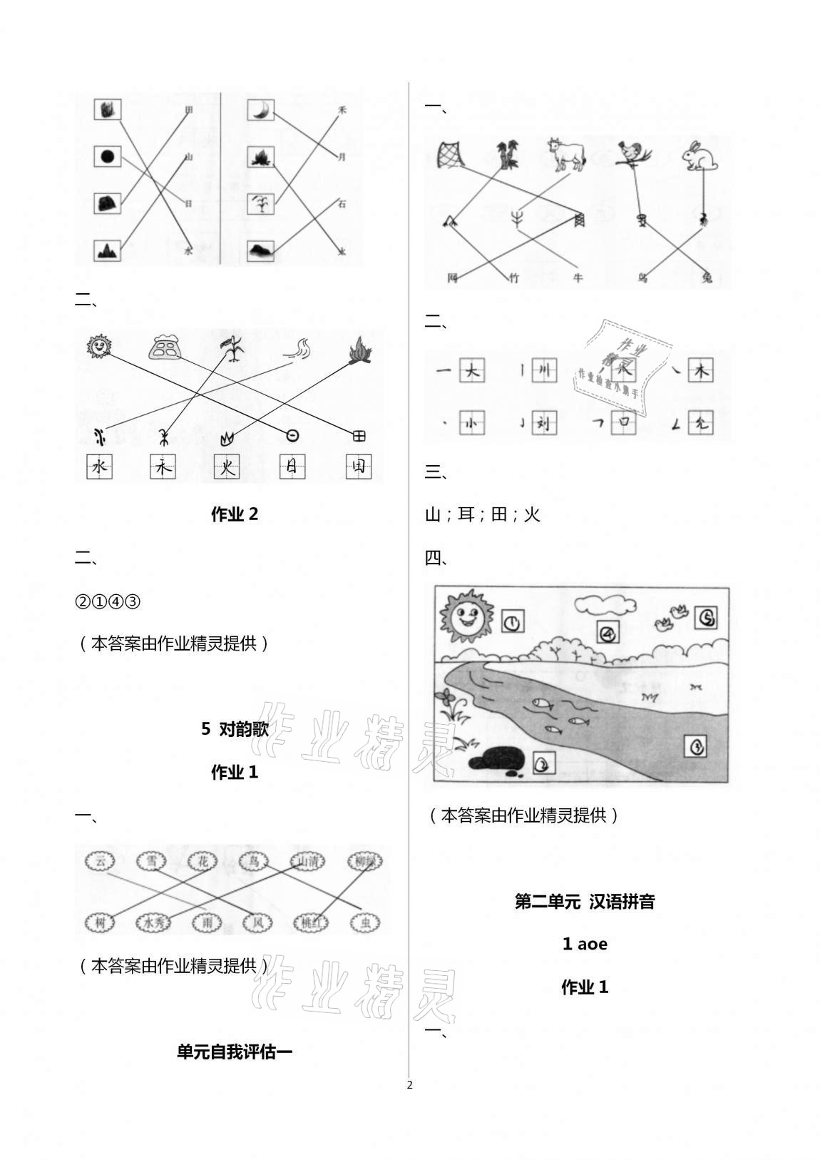 2020年新課程學(xué)習(xí)指導(dǎo)一年級語文上冊人教版海南出版社 第2頁