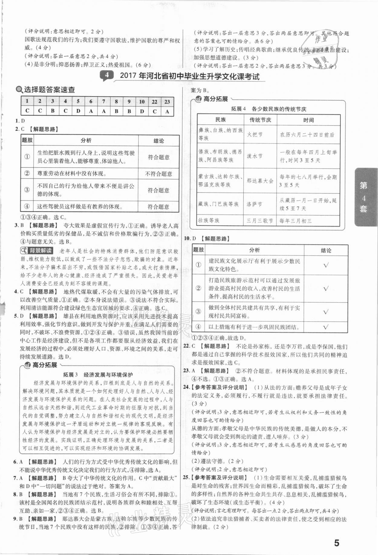 2021年金考卷河北中考45套匯編道德與法治 第5頁(yè)