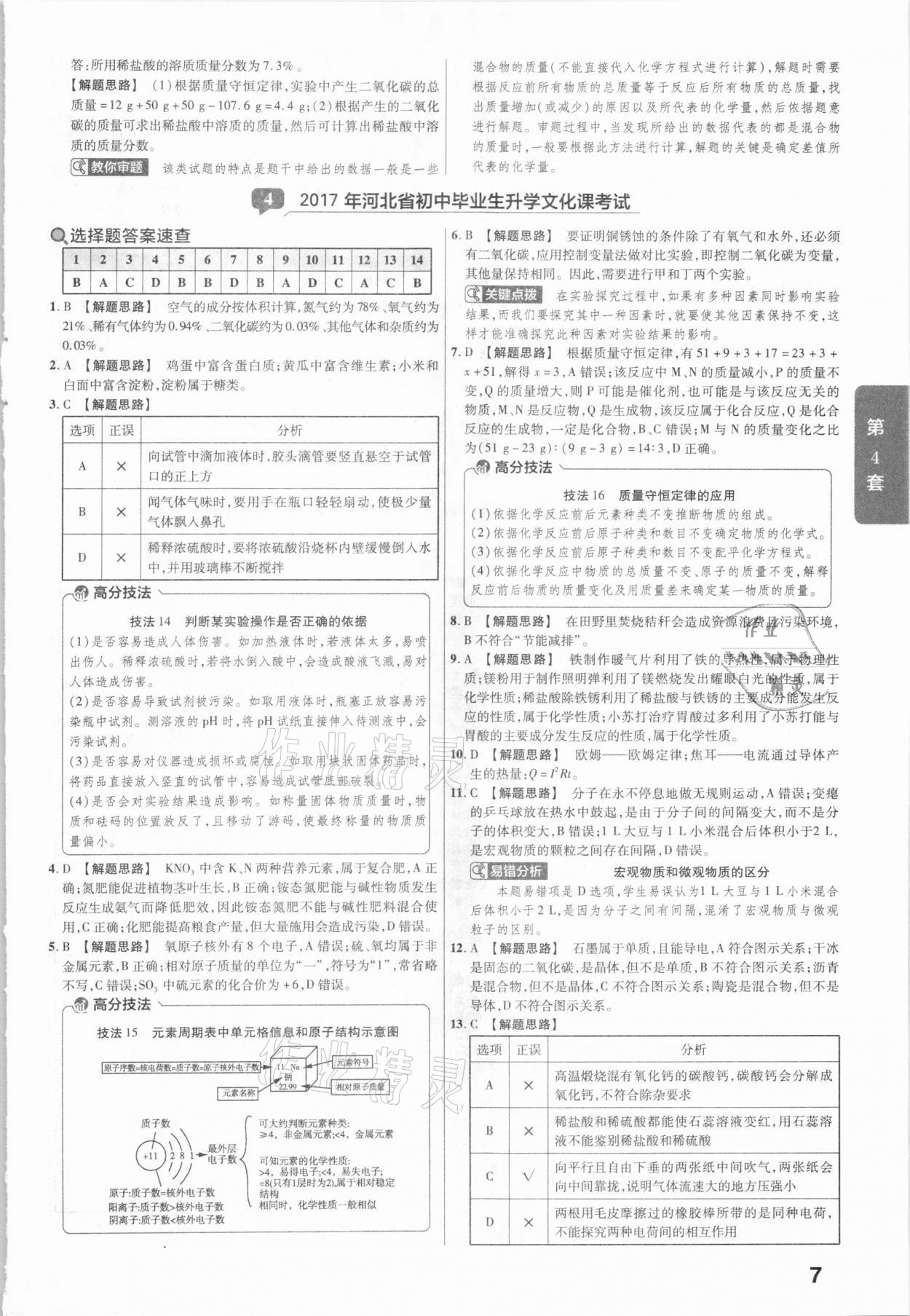 2021年金考卷河北中考45套匯編化學(xué) 第7頁