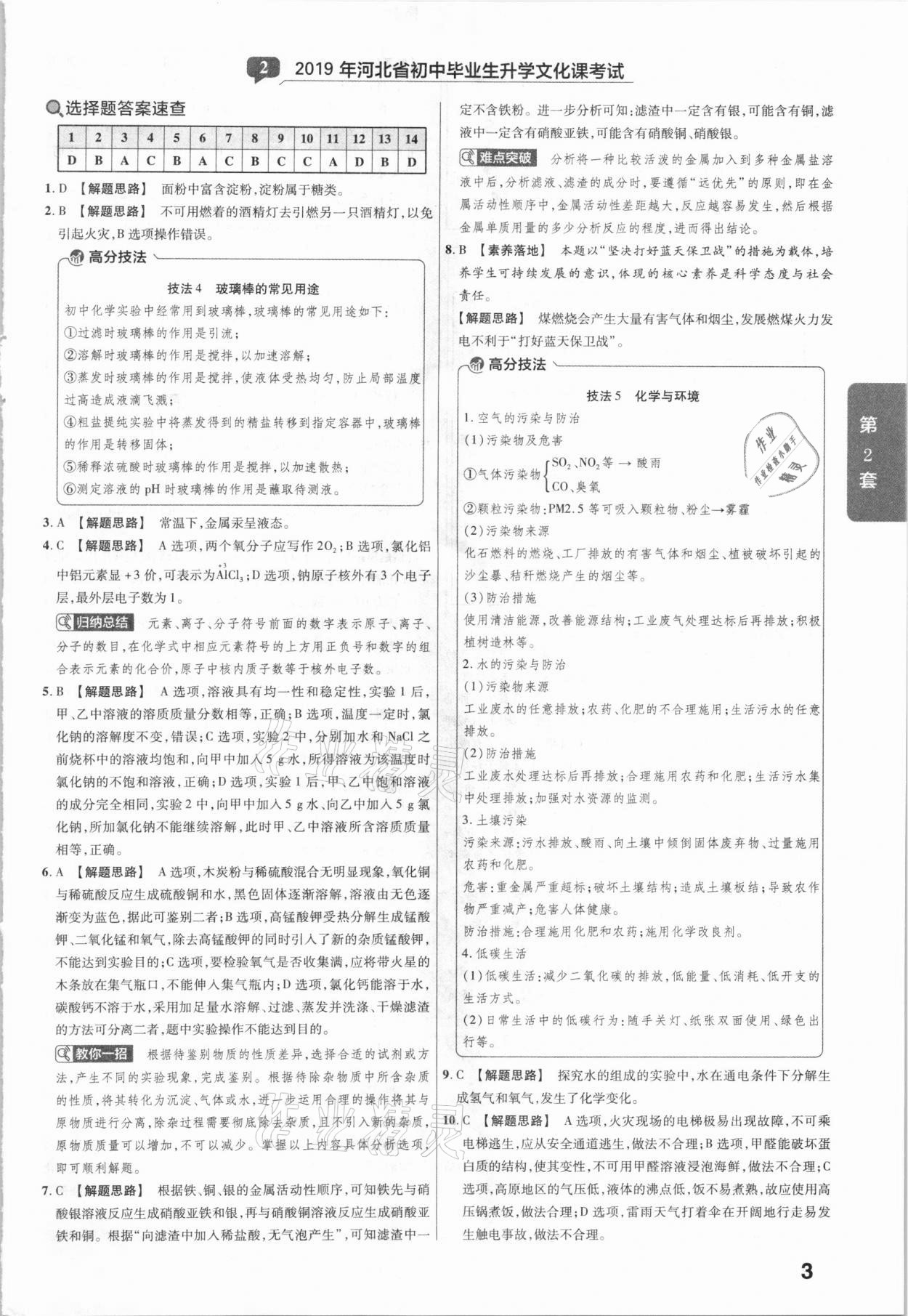 2021年金考卷河北中考45套匯編化學(xué) 第3頁