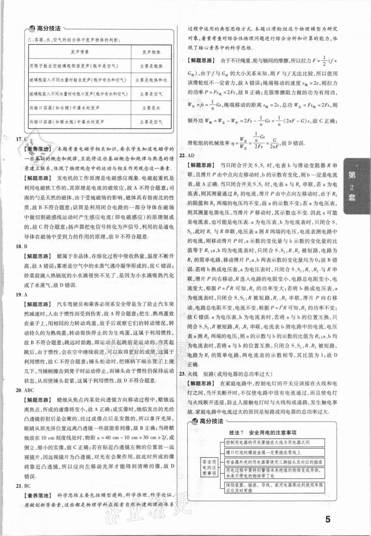 2021年金考卷河北中考45套匯編物理 第5頁