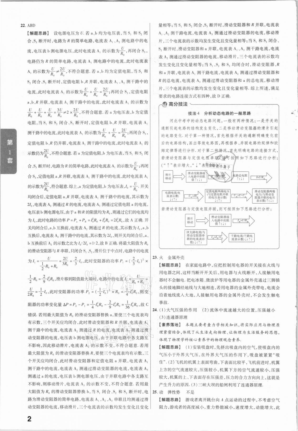 2021年金考卷河北中考45套匯編物理 第2頁