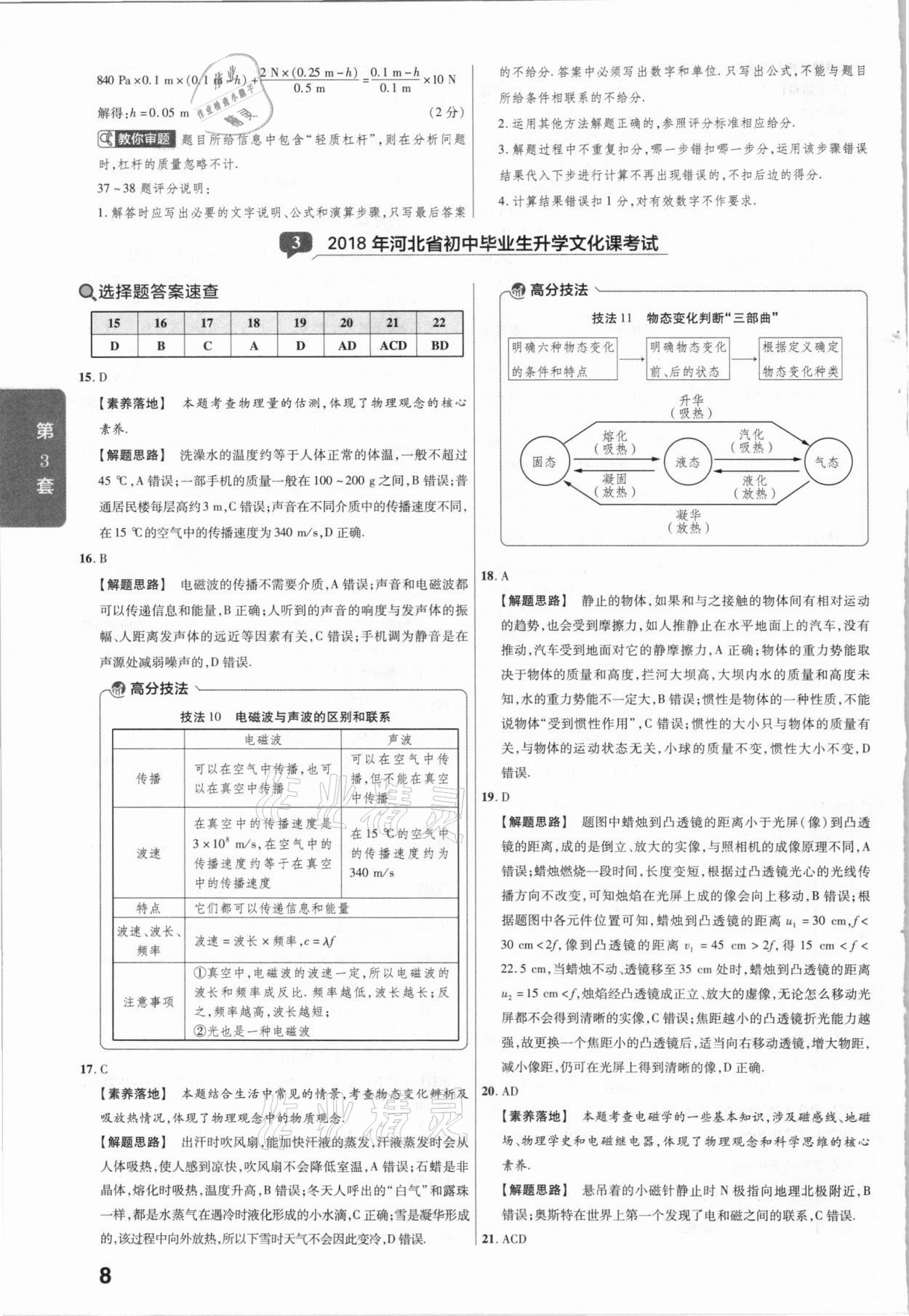 2021年金考卷河北中考45套匯編物理 第8頁