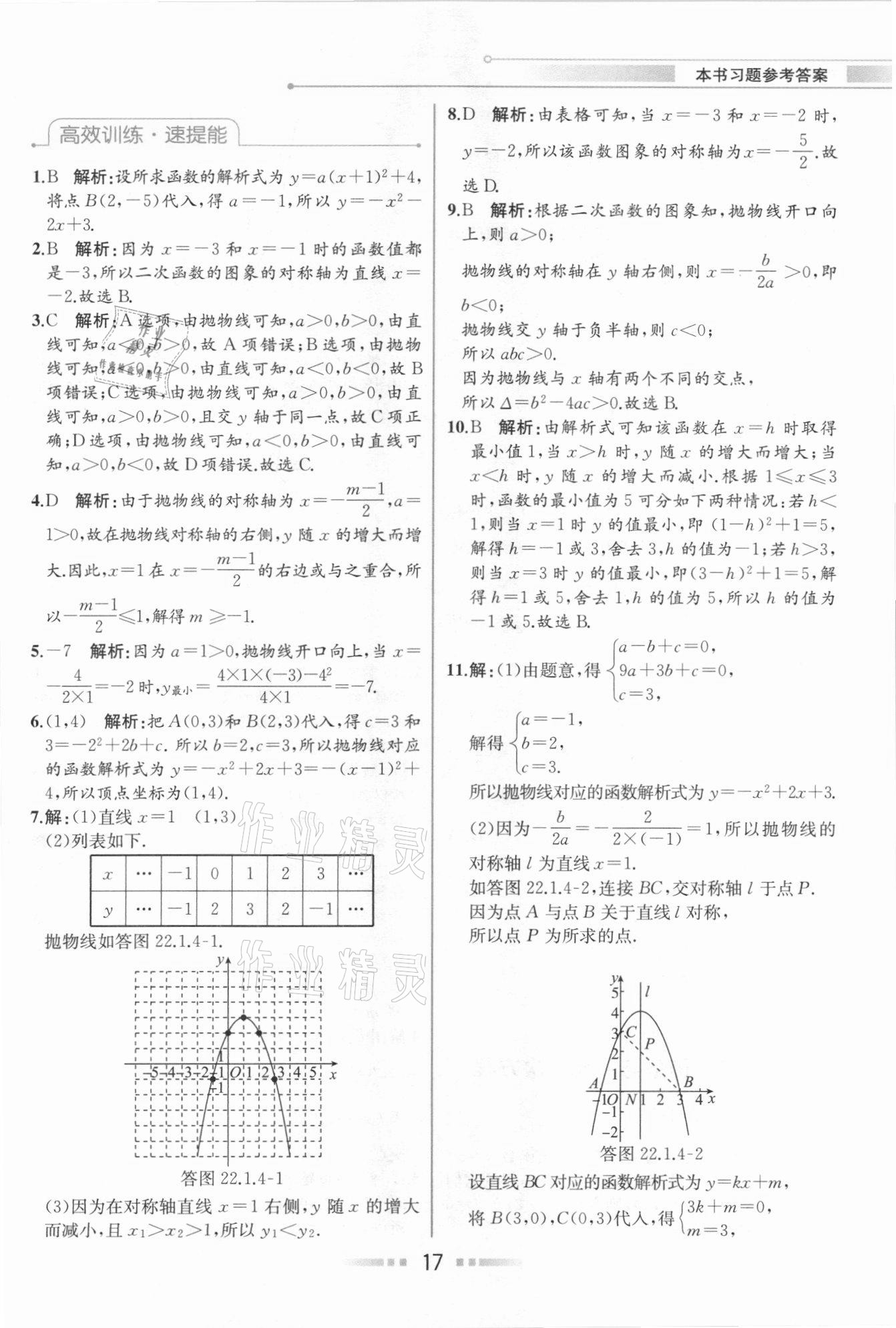 2020年教材解讀九年級(jí)數(shù)學(xué)上冊(cè)人教版 參考答案第16頁(yè)