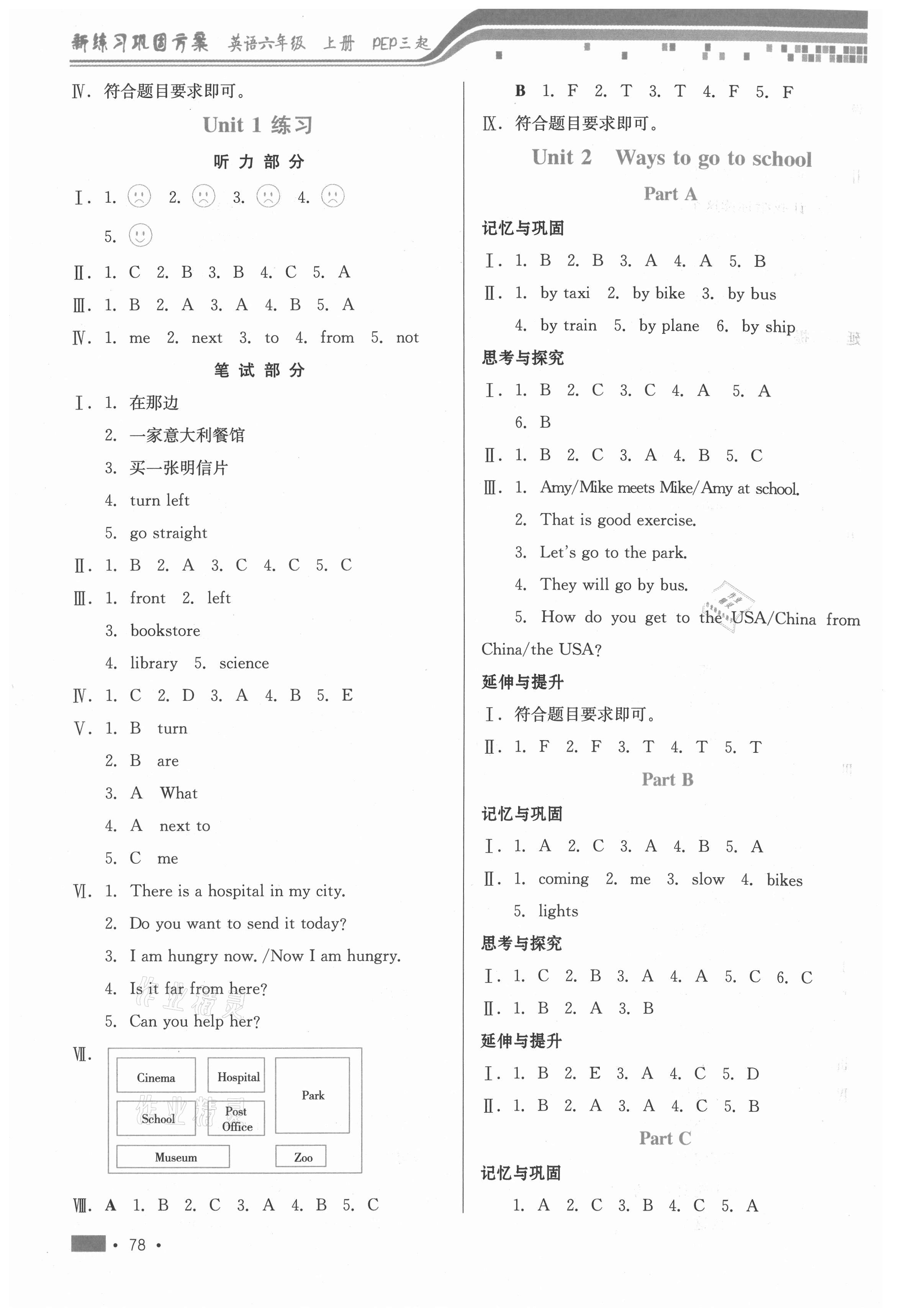 2020年新練習(xí)鞏固方案六年級(jí)英語上冊(cè)人教PEP版 第2頁