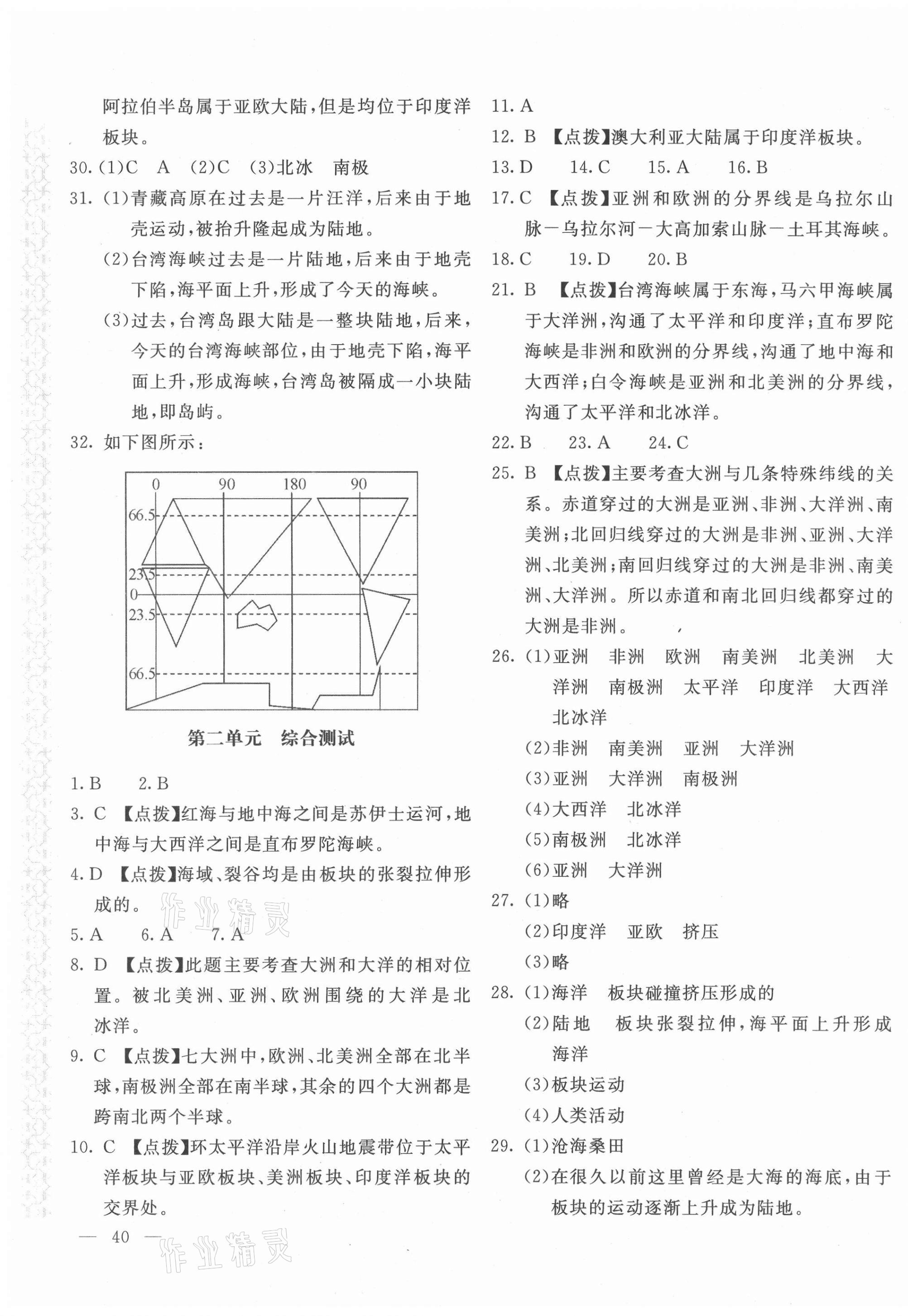 2020年新課堂AB卷單元測(cè)試七年級(jí)地理上冊(cè)人教版 第3頁(yè)