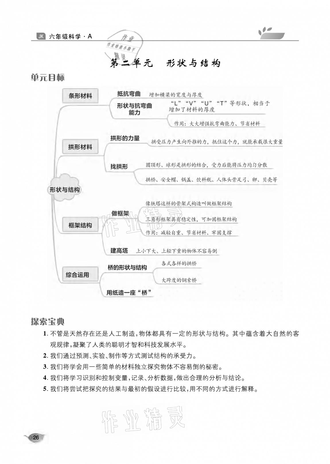 2020年玩轉(zhuǎn)科學(xué)六年級教科版 參考答案第26頁