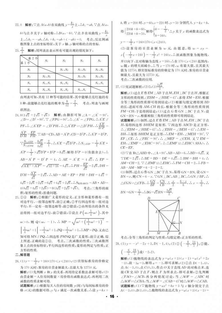 2021年成都中考真題精選數(shù)學(xué) 第16頁