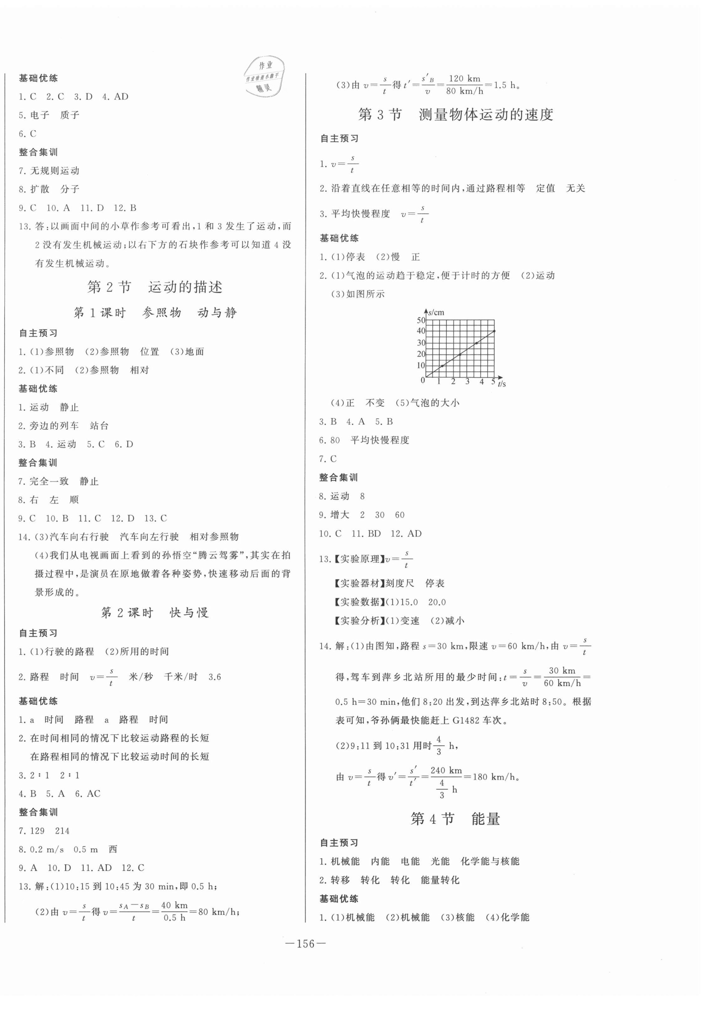 2020年A加優(yōu)化作業(yè)本八年級(jí)物理上冊(cè)教科版江西專版 第2頁(yè)