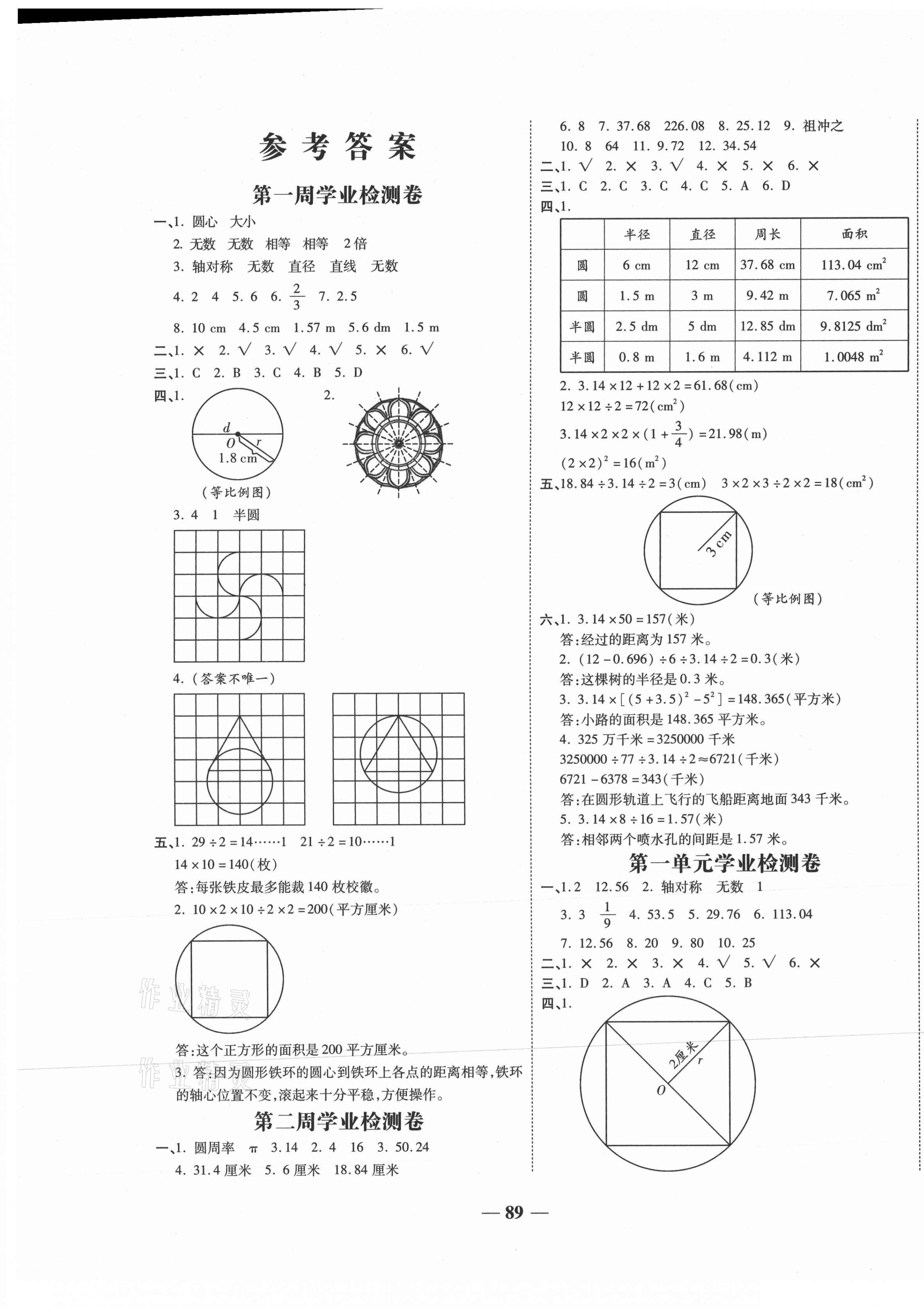 2020年大語(yǔ)考卷小秦卷六年級(jí)數(shù)學(xué)上冊(cè)北師大版陜西專版 第1頁(yè)