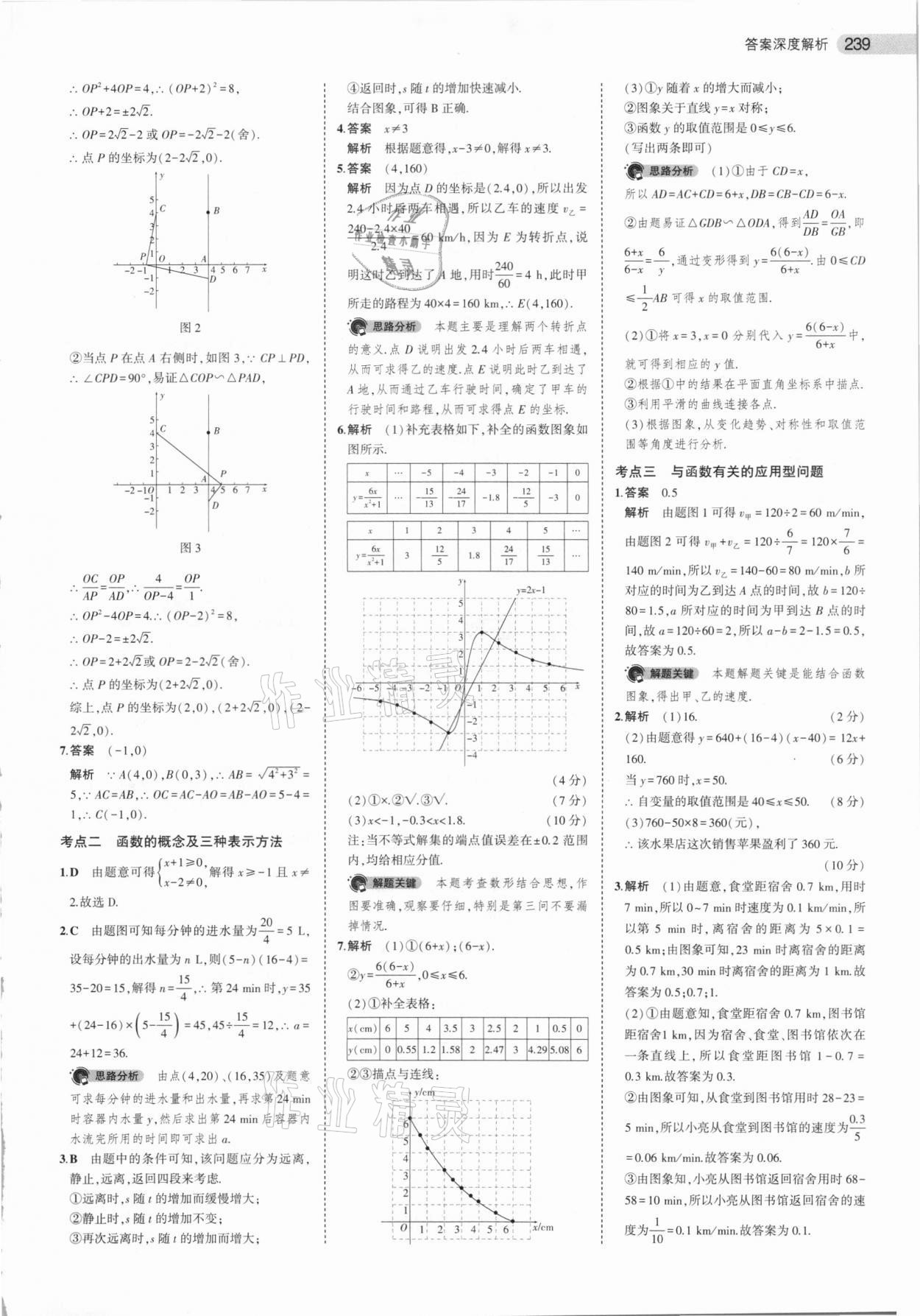 2021年5年中考3年模擬中考數(shù)學 參考答案第15頁