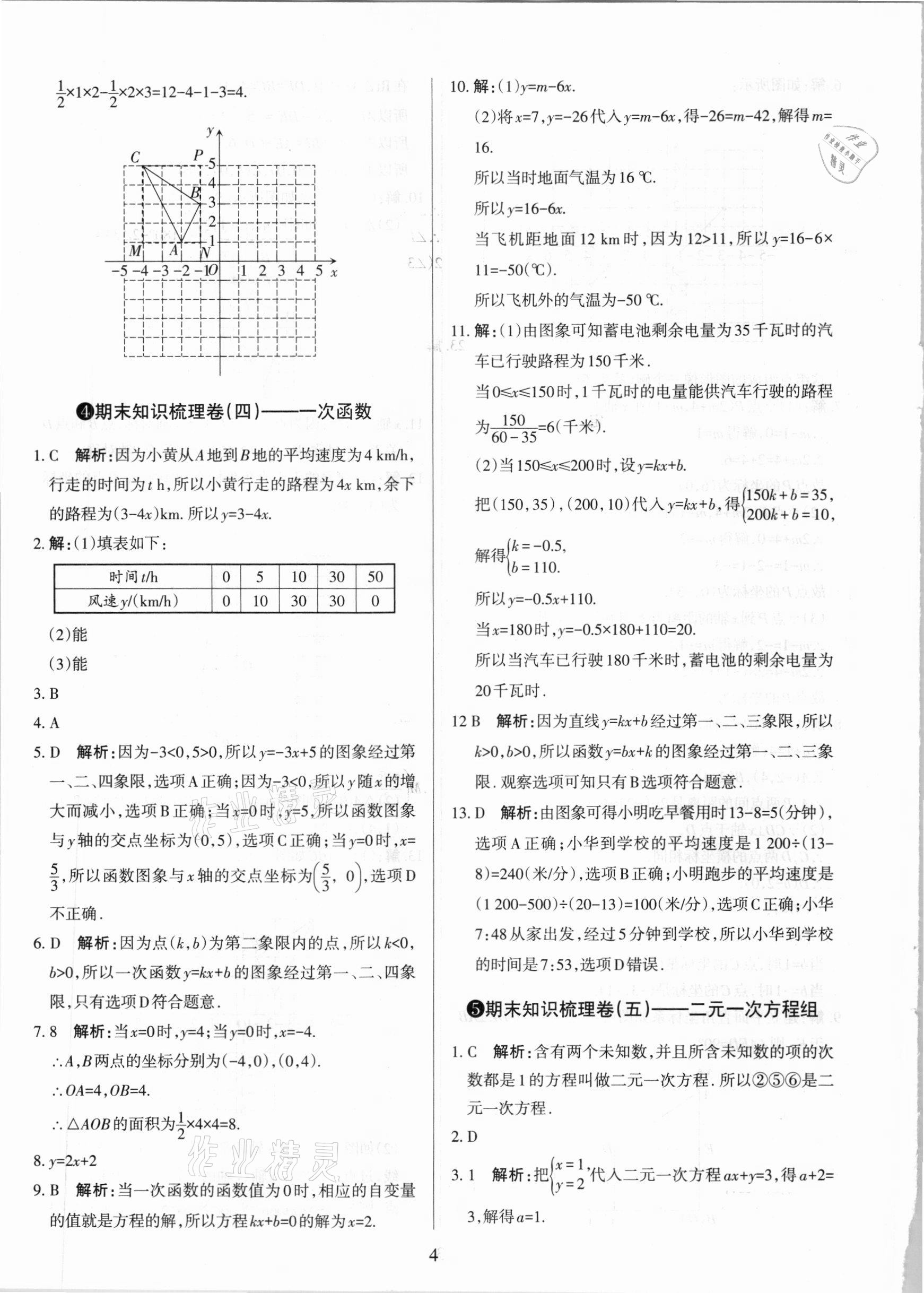 2020年學(xué)習(xí)周報期末必刷卷八年級數(shù)學(xué)上冊北師大版山西專版 第4頁