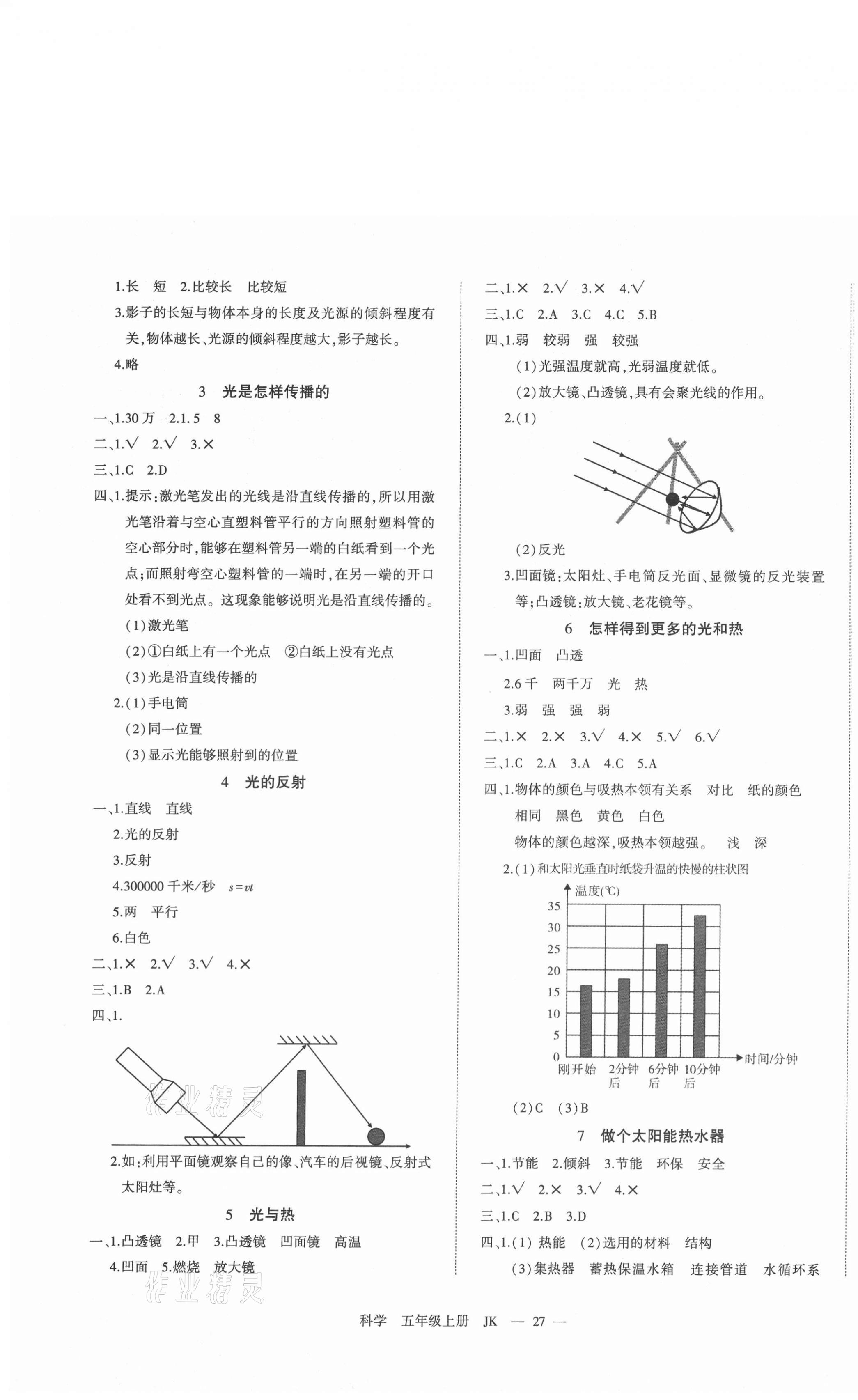 2020年全能檢測五年級科學上冊教科版 第3頁