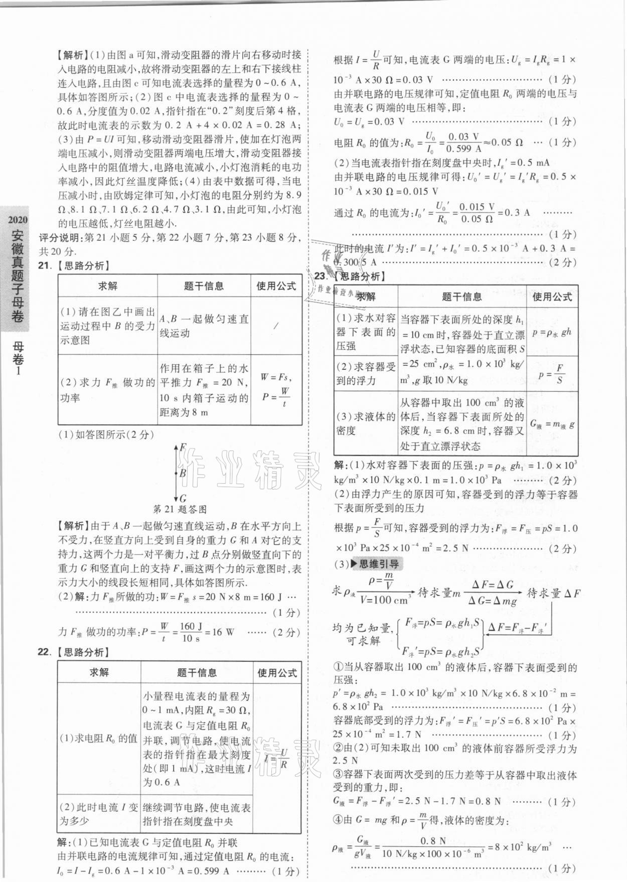 2021年萬(wàn)唯中考安徽真題物理 第4頁(yè)