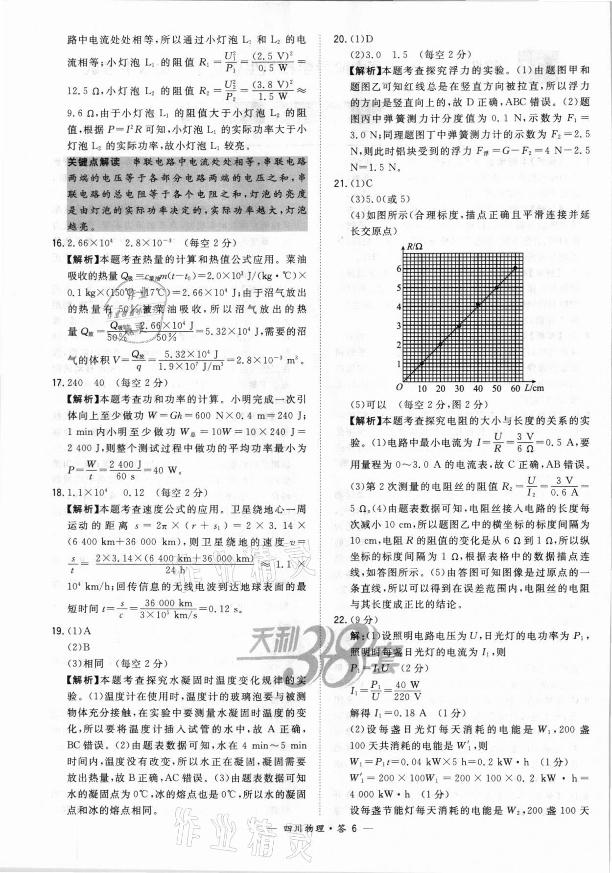 2021年天利38套中考試題精選物理四川專版 第6頁