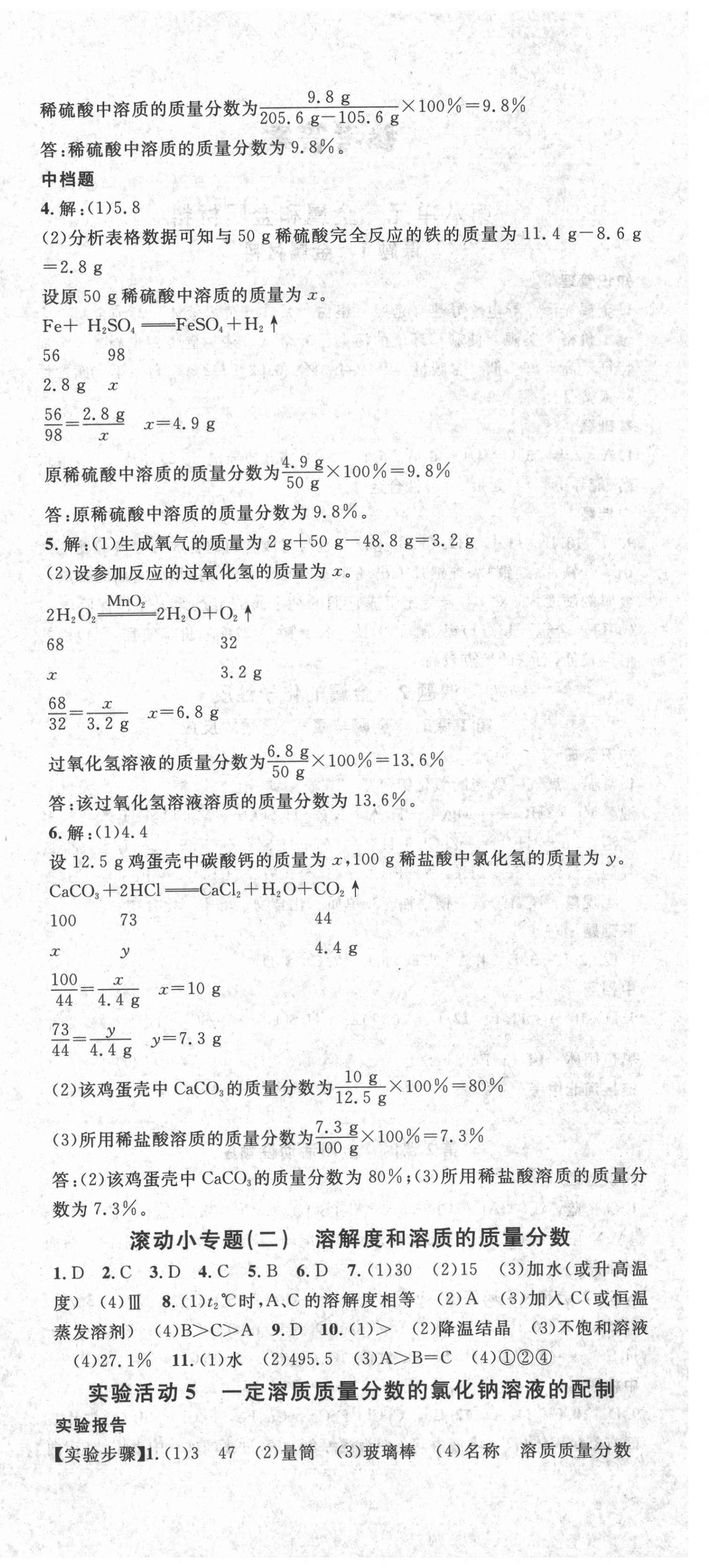 2021年名校课堂九年级化学下册人教版河北专版 第6页