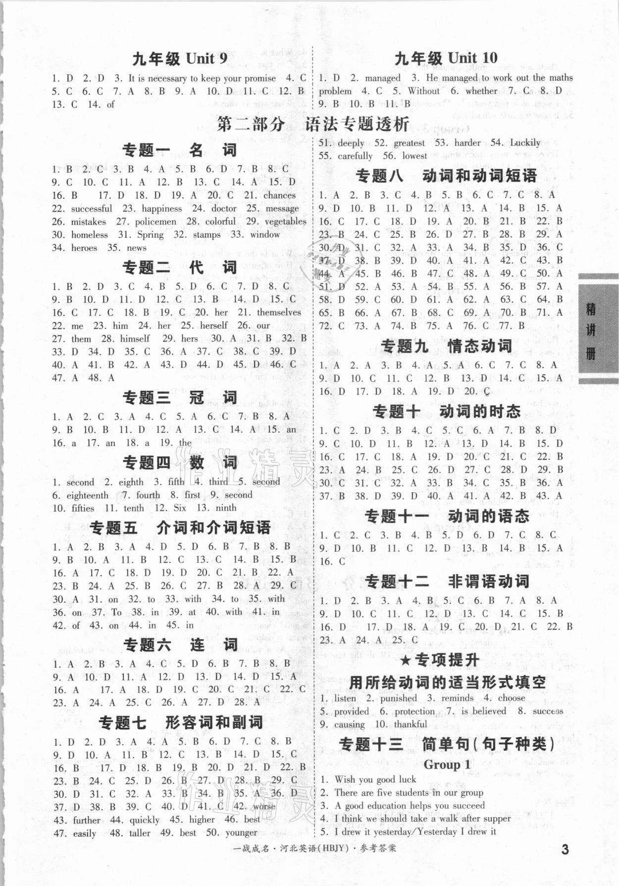 2021年一战成名考前新方案英语河北专用 第3页