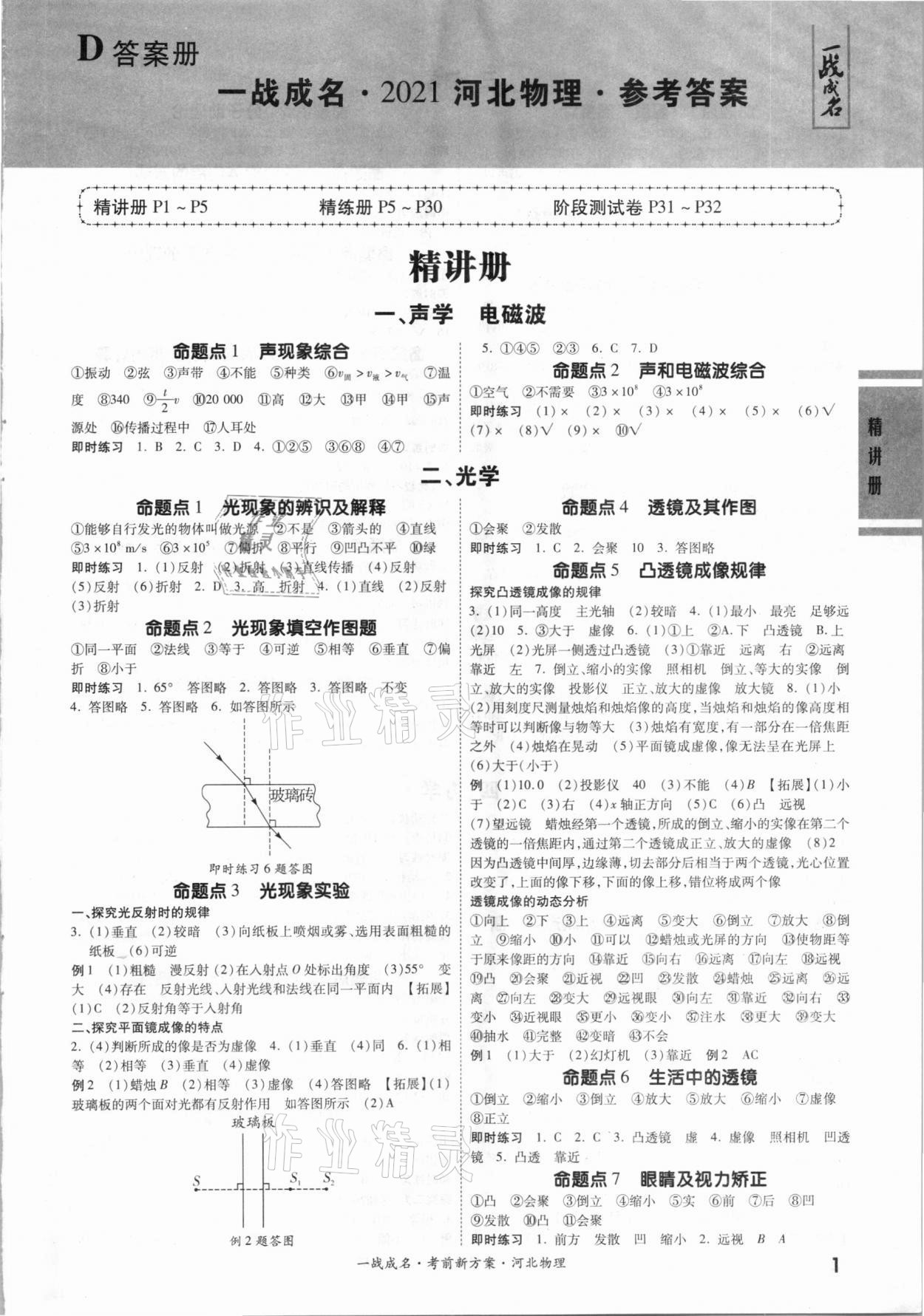 2021年一战成名考前新方案物理河北专用 第1页