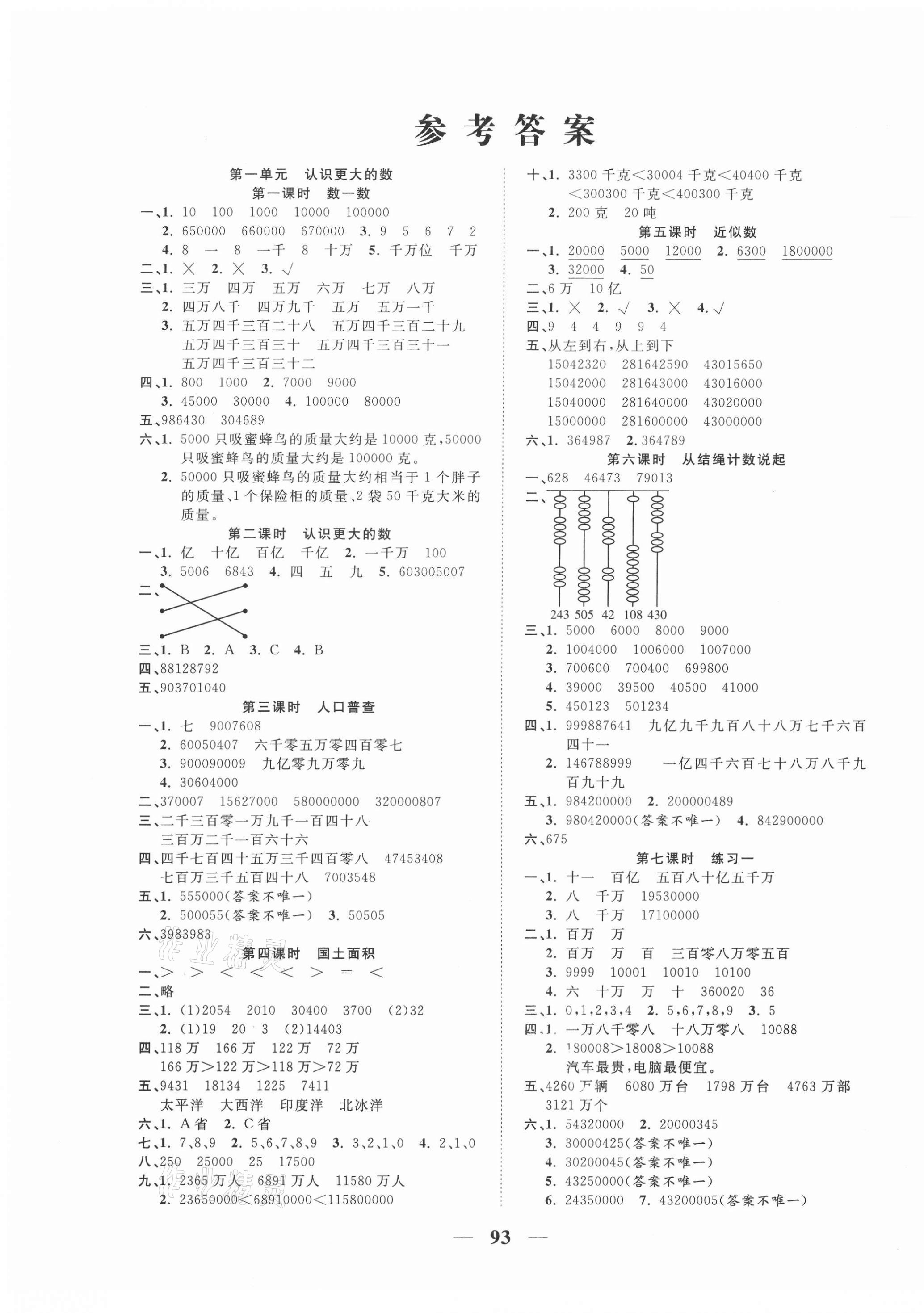 2020年奪冠新課堂隨堂練測(cè)五年級(jí)數(shù)學(xué)上冊(cè)北師大版 第1頁(yè)