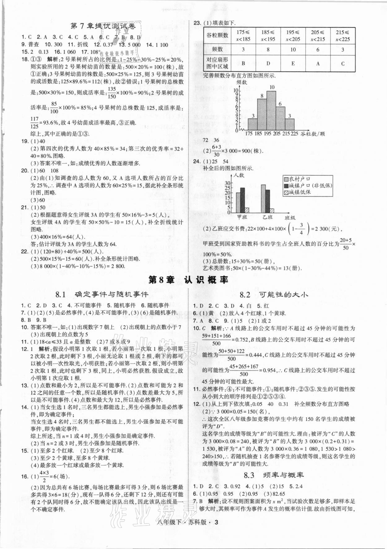 2021年经纶学典学霸八年级数学下册苏科版 第3页