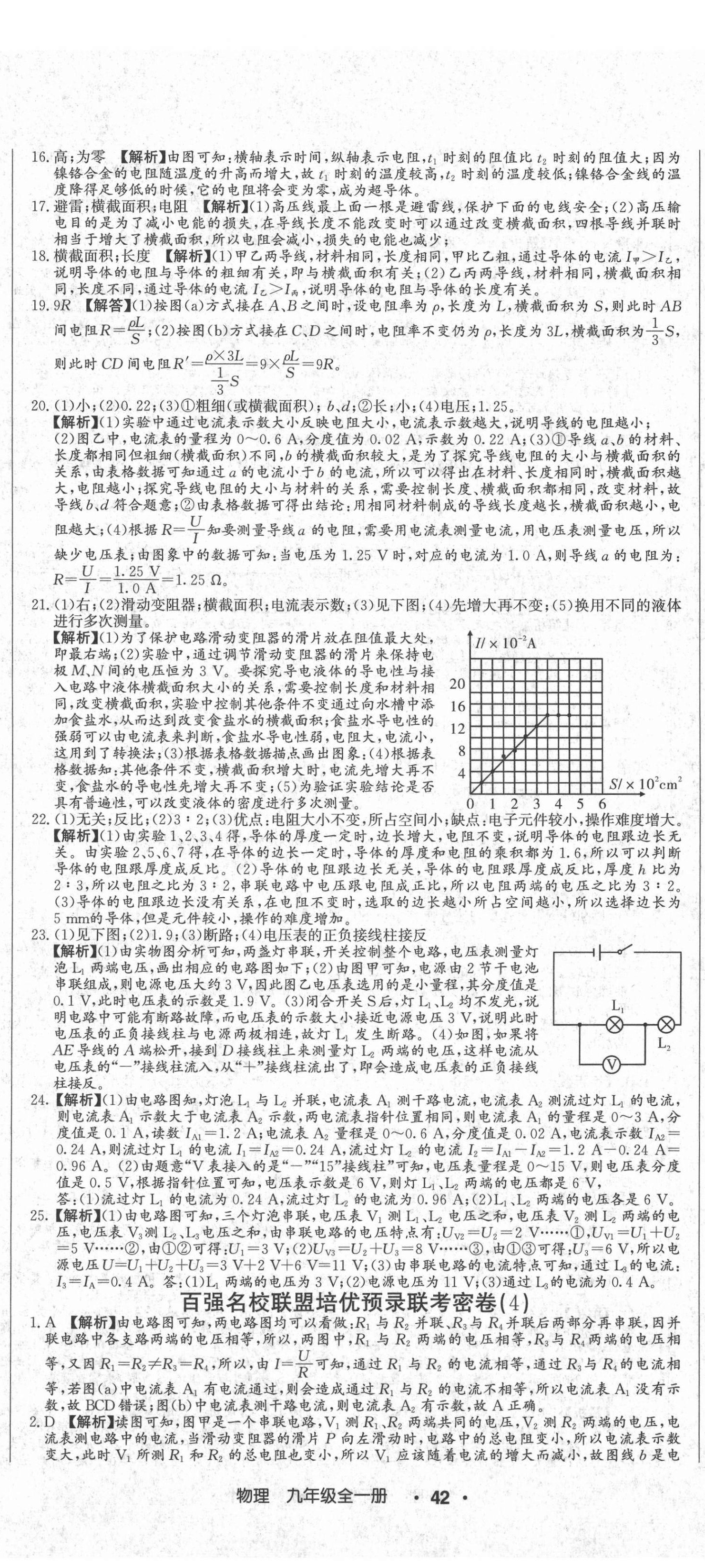 2020年百強(qiáng)名校聯(lián)盟培優(yōu)預(yù)錄聯(lián)考密卷九年級(jí)物理全一冊(cè)人教版 第5頁