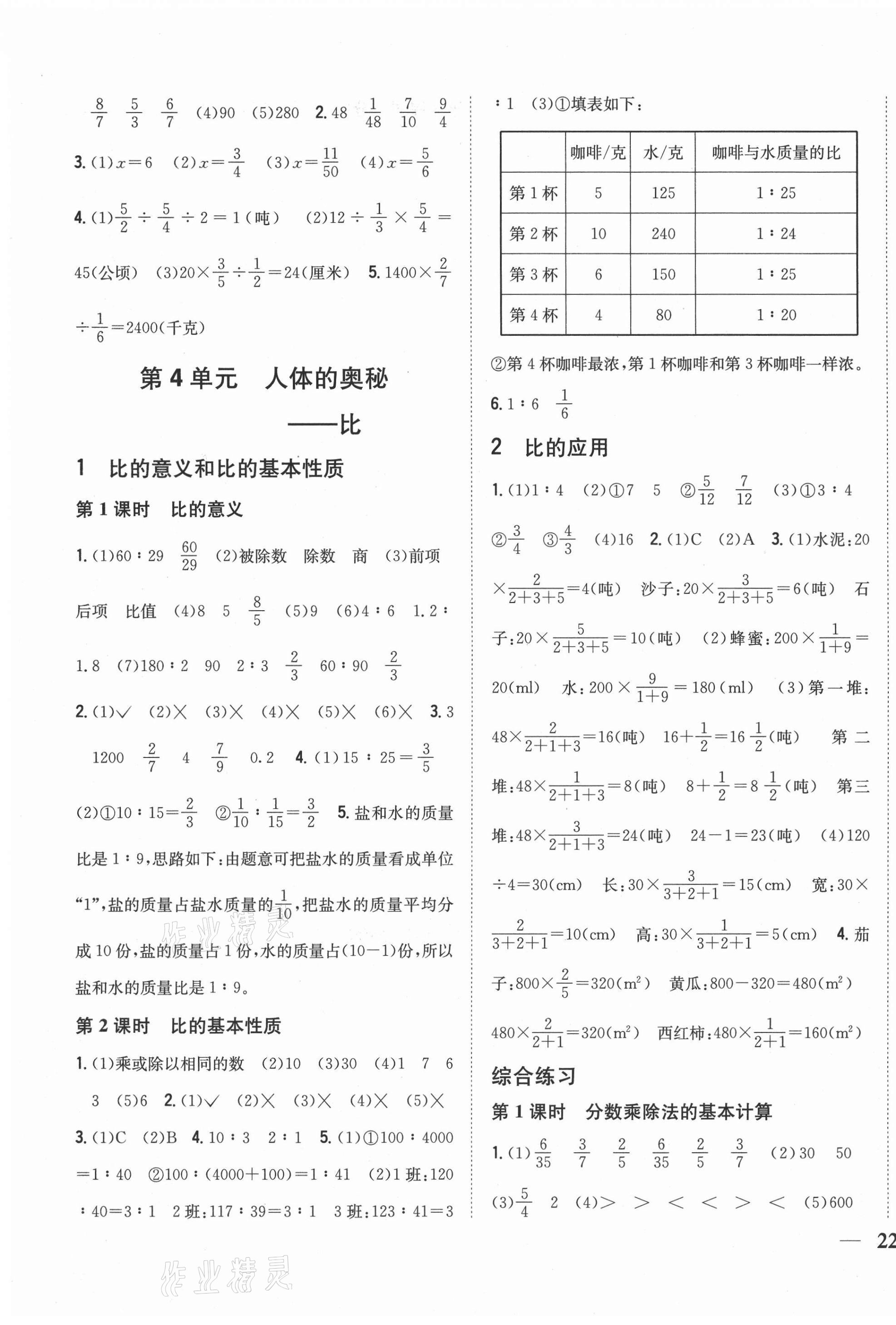 2020年全科王同步課時(shí)練習(xí)六年級數(shù)學(xué)上冊青島版 第3頁