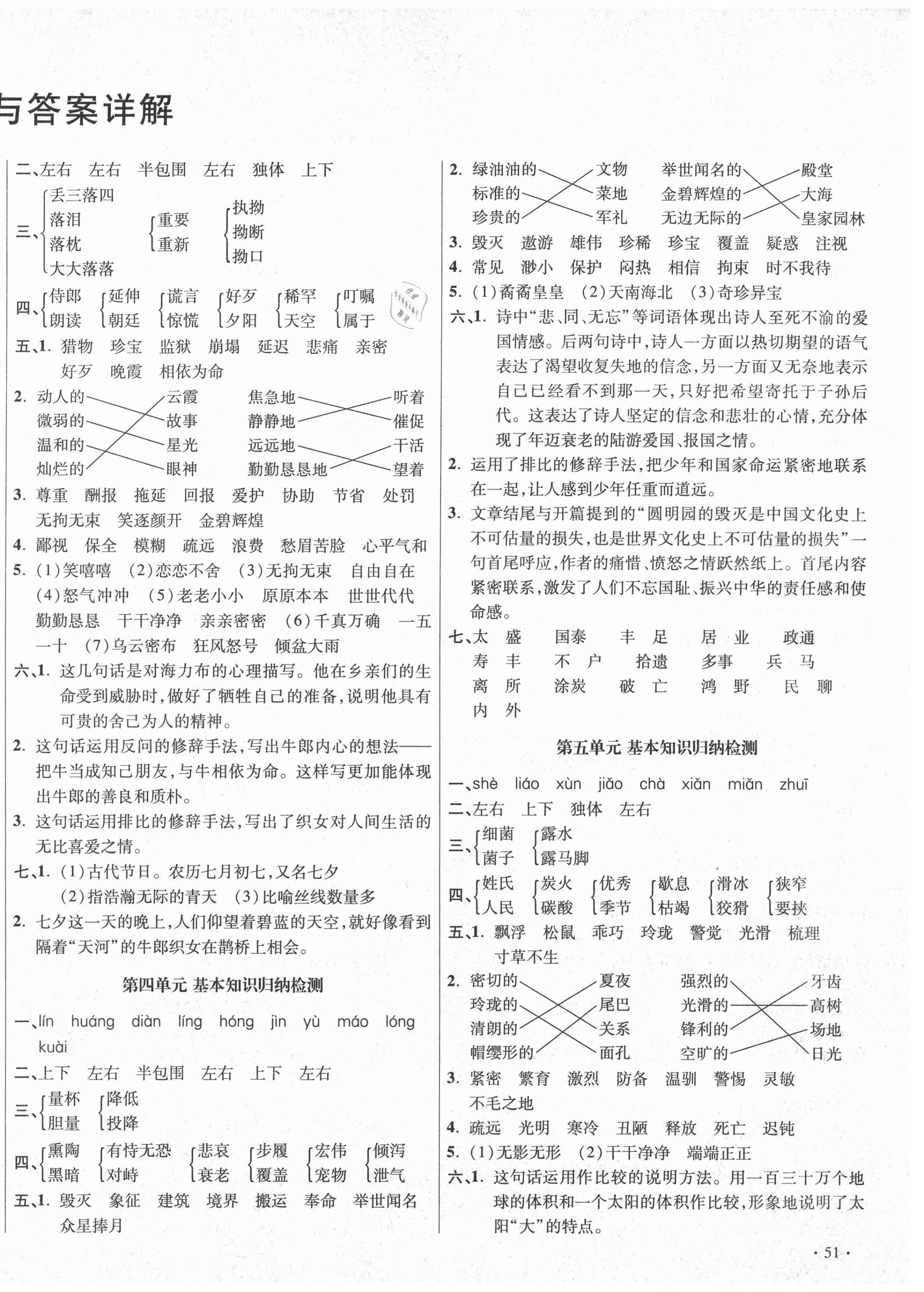 2020年尖子生小學(xué)名校同步質(zhì)量檢測(cè)卷五年級(jí)語文上冊(cè)人教版四川專版 第2頁