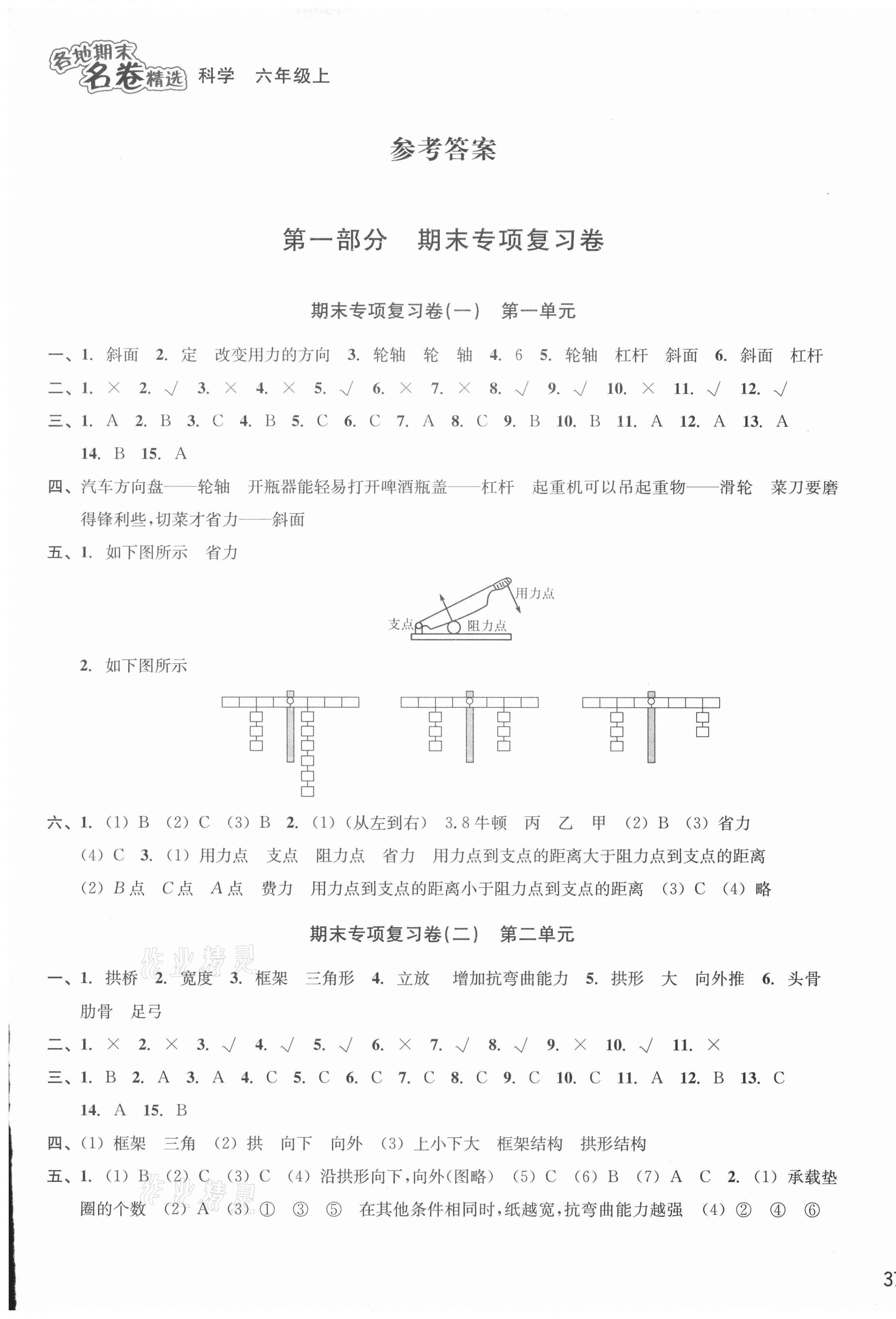 2020年各地期末名卷精選六年級(jí)科學(xué)上冊(cè)人教版 第1頁