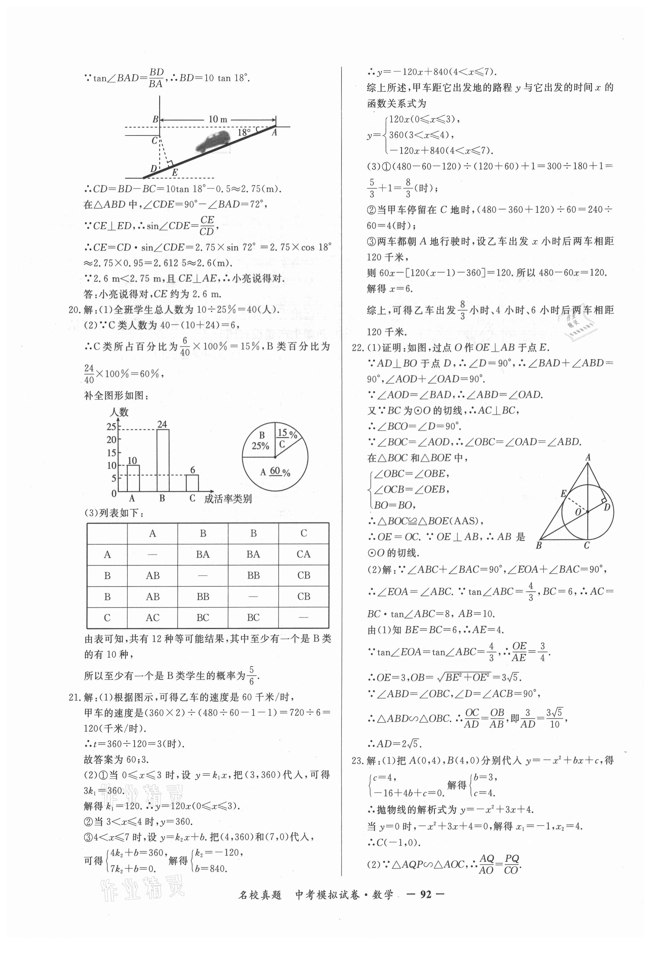 2021年名校真題中考模擬試卷數學 第8頁