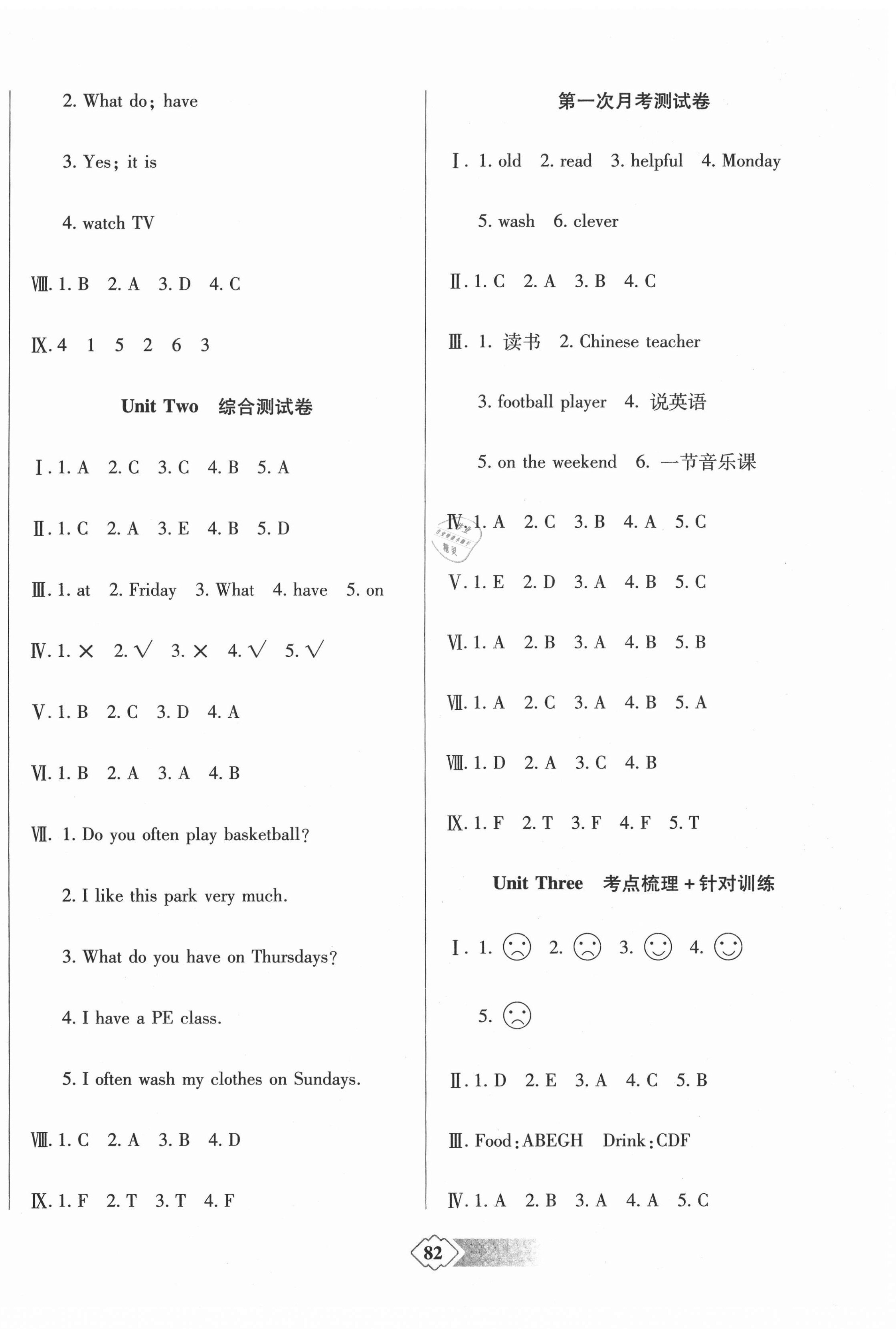 2020年師大測(cè)評(píng)卷提煉知識(shí)點(diǎn)五年級(jí)英語(yǔ)上冊(cè)人教PEP版 第2頁(yè)