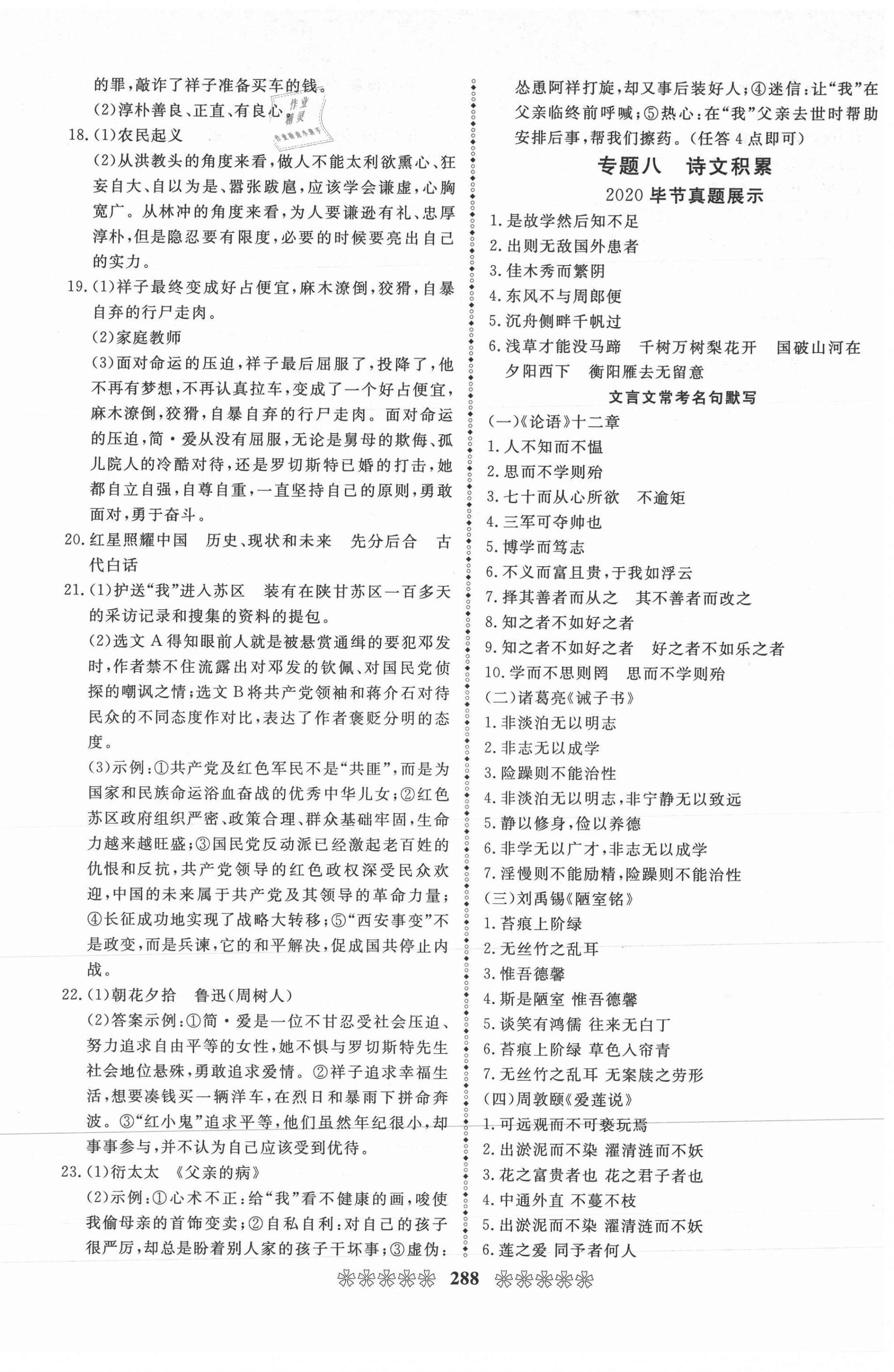 2021年中考必備語文畢節專版云南美術出版社 第2頁