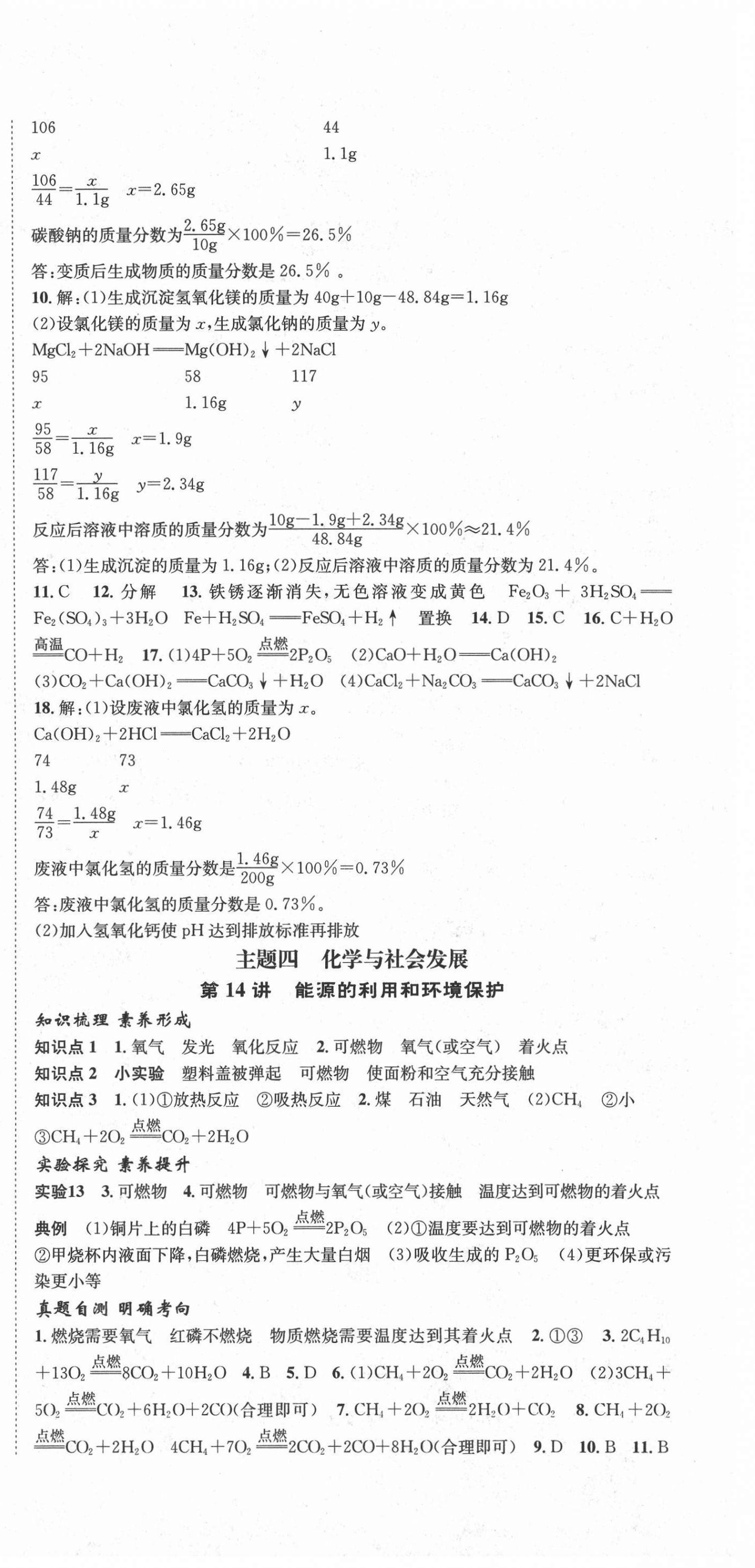 2021年国华考试中考总动员化学凉山专版 第6页