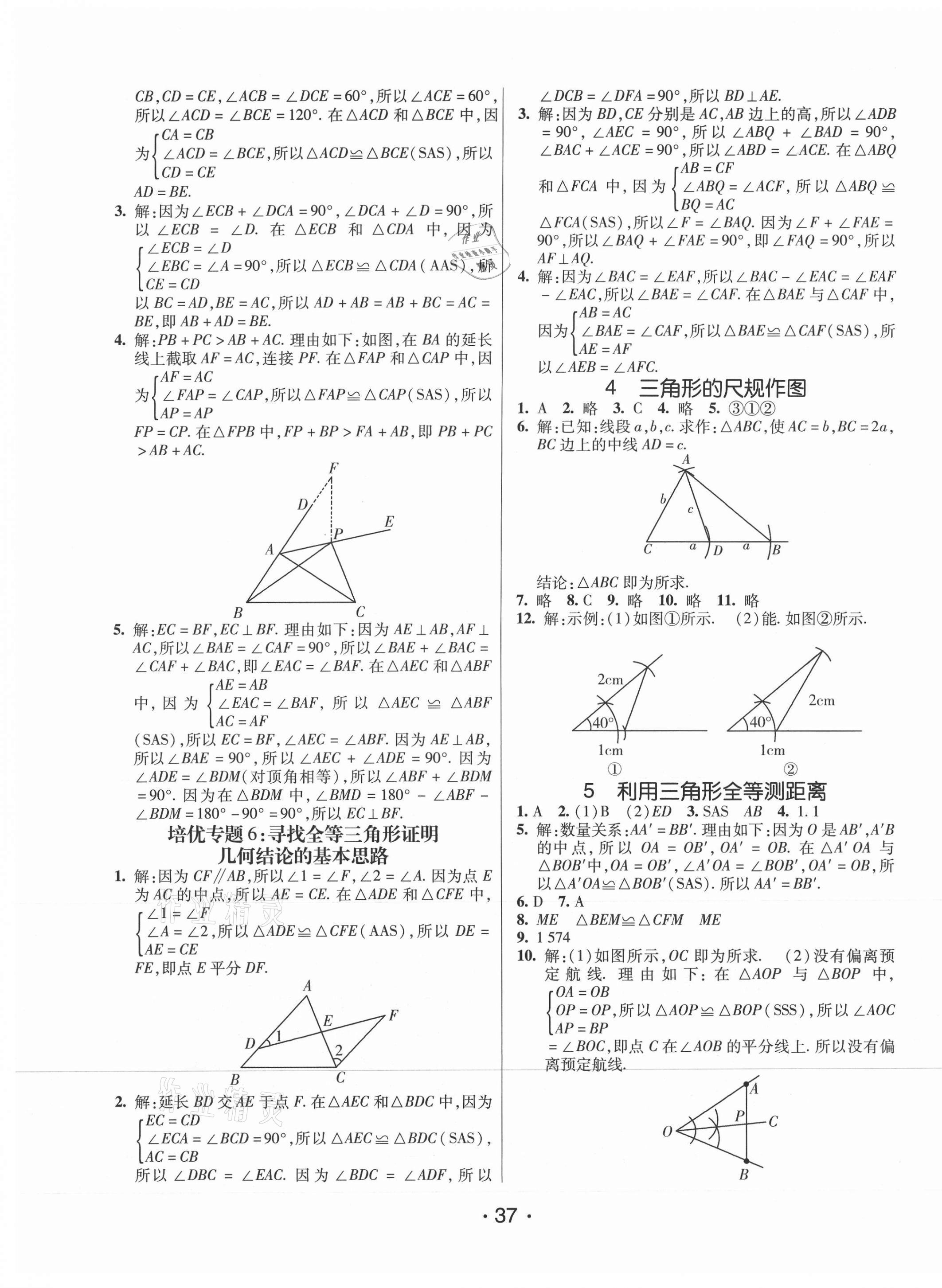 2020年同行學案七年級數學上冊魯教版54制 第5頁