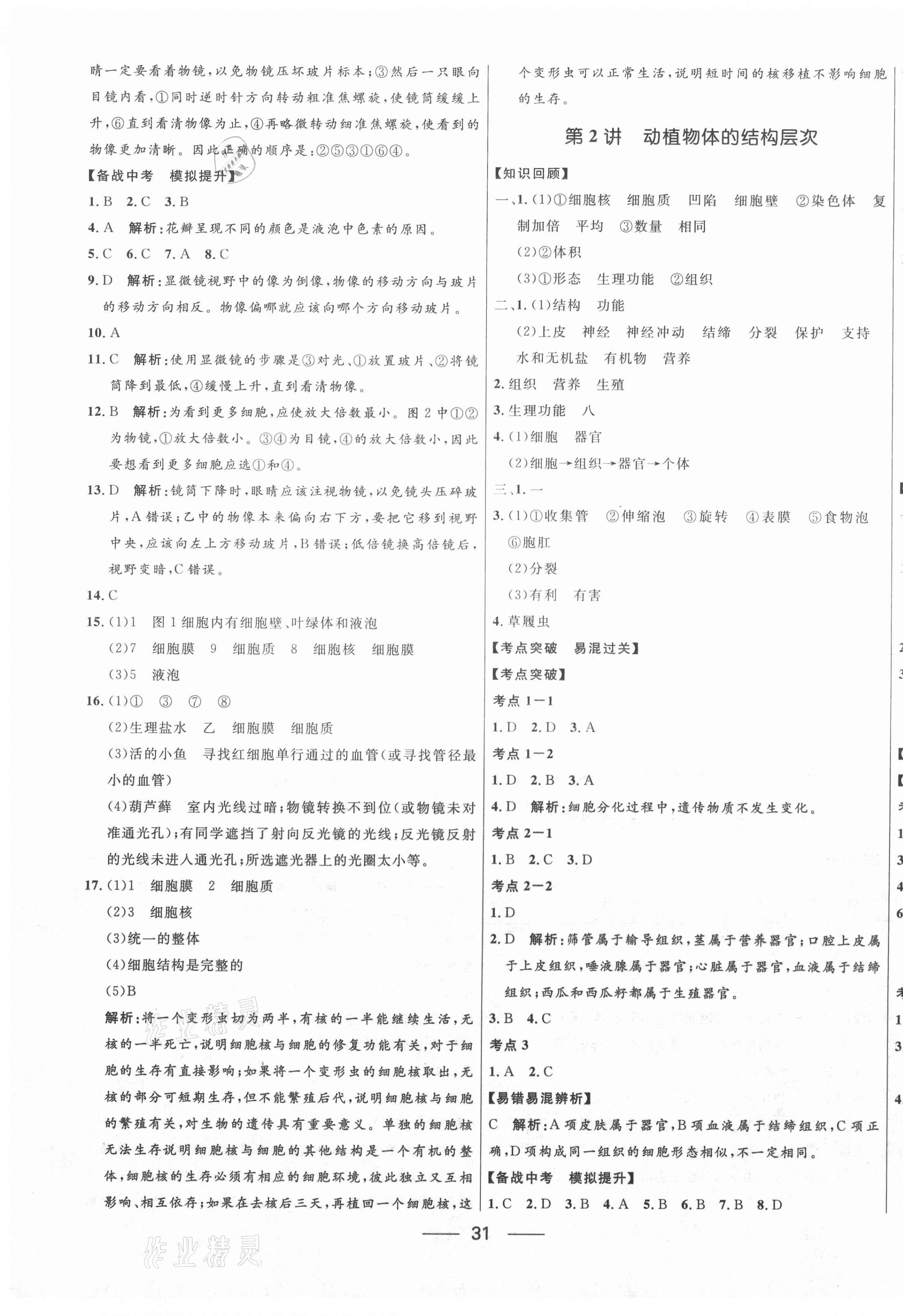 2021年奪冠百分百中考沖刺生物 第3頁