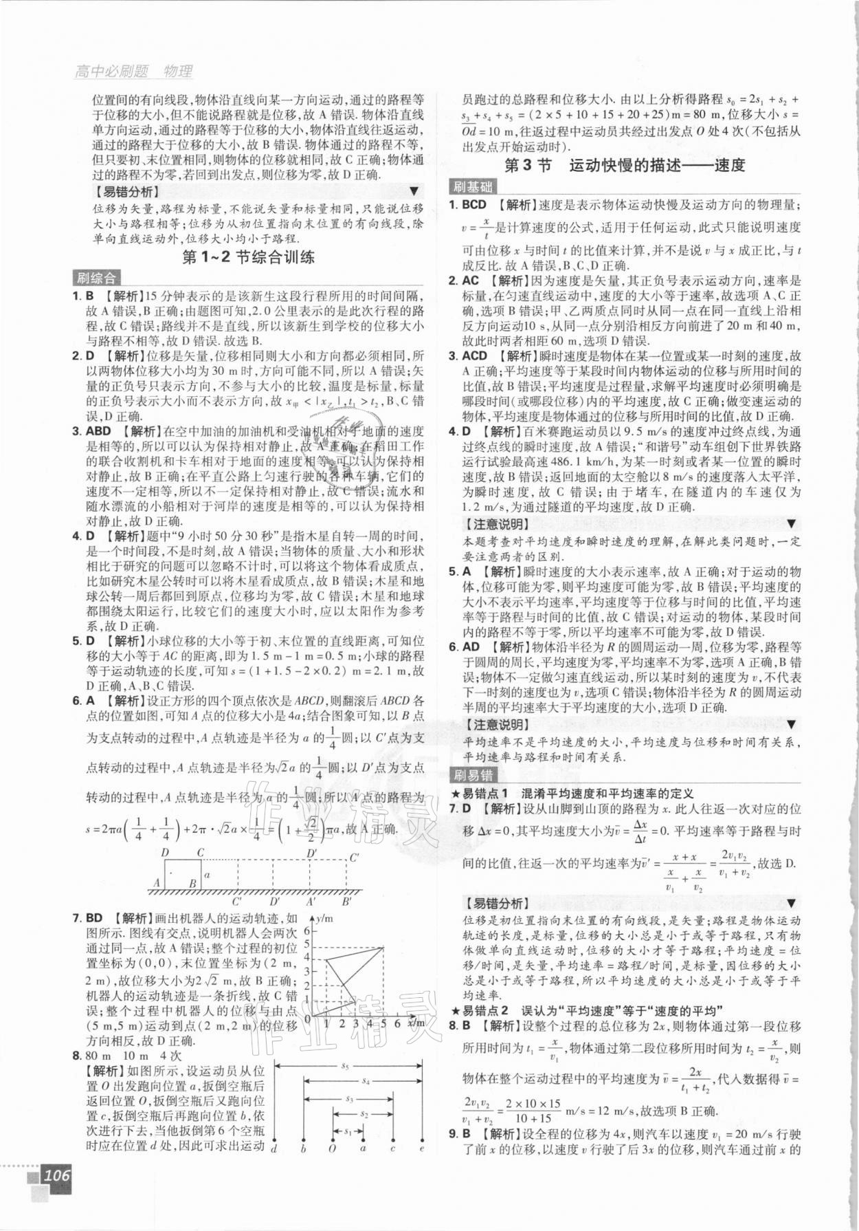 2021年高中必刷題物理必修1人教版 第2頁