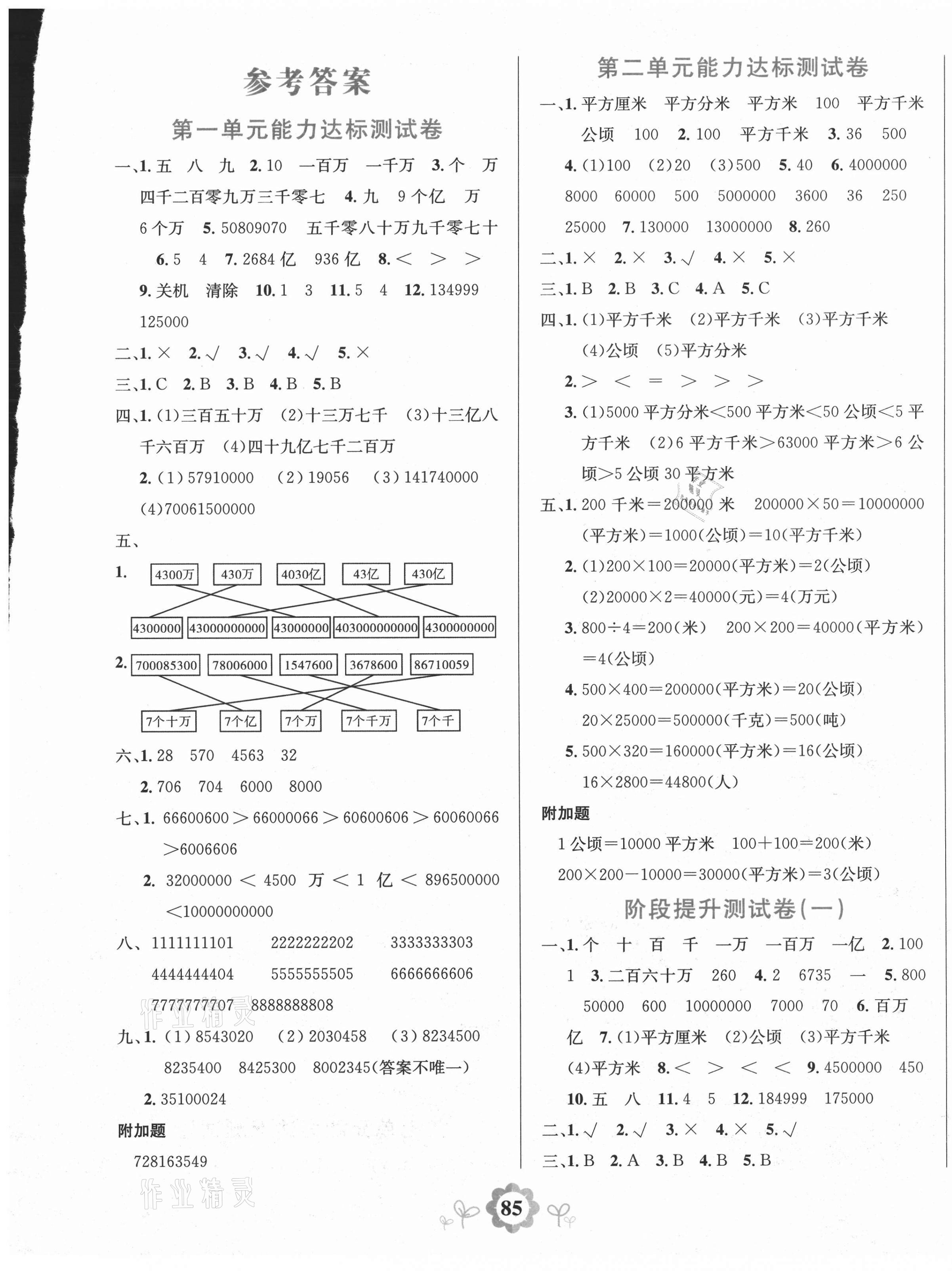 2020年8848學(xué)霸一卷通四年級(jí)數(shù)學(xué)上冊(cè)人教版 第1頁