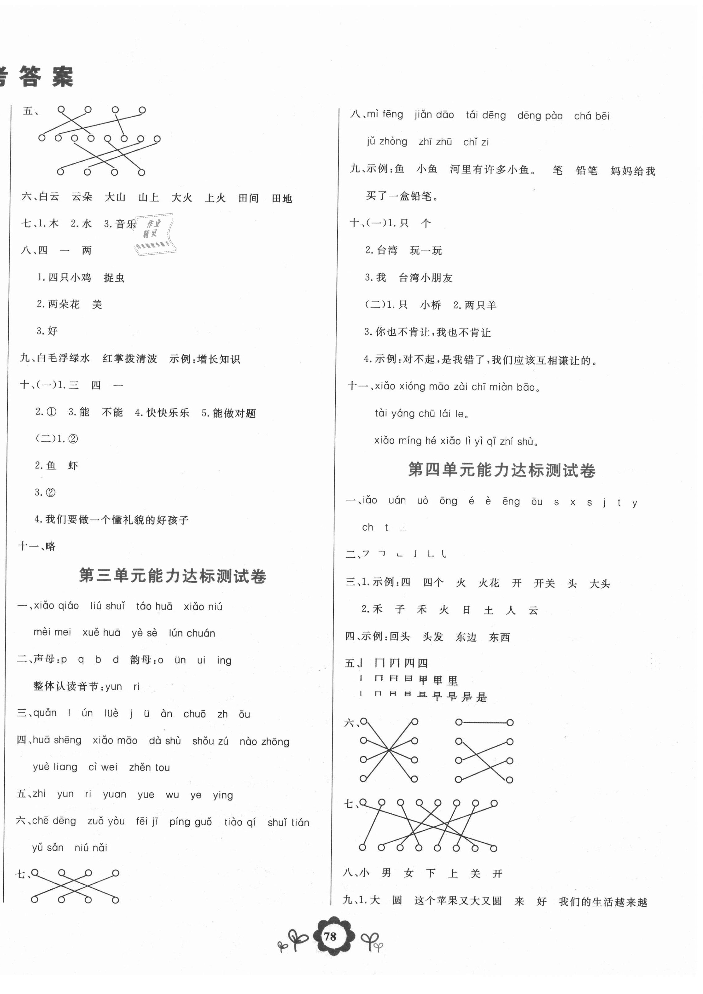 2020年8848學(xué)霸一卷通一年級語文上冊人教版 第2頁