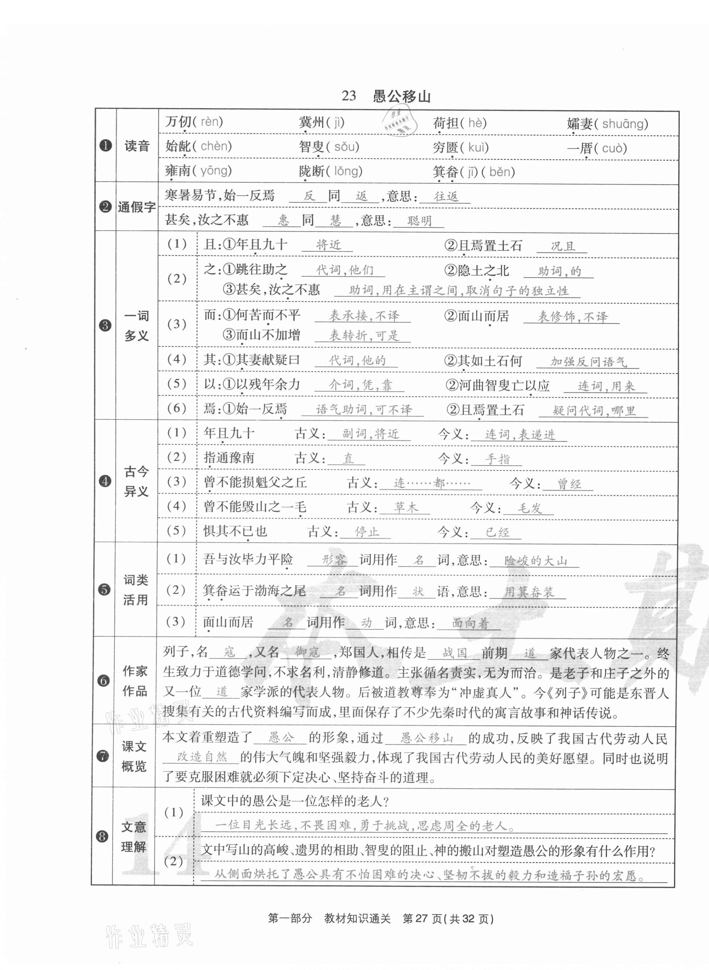 2020年云南本土期末卷八年級(jí)語(yǔ)文上冊(cè)人教版 第27頁(yè)
