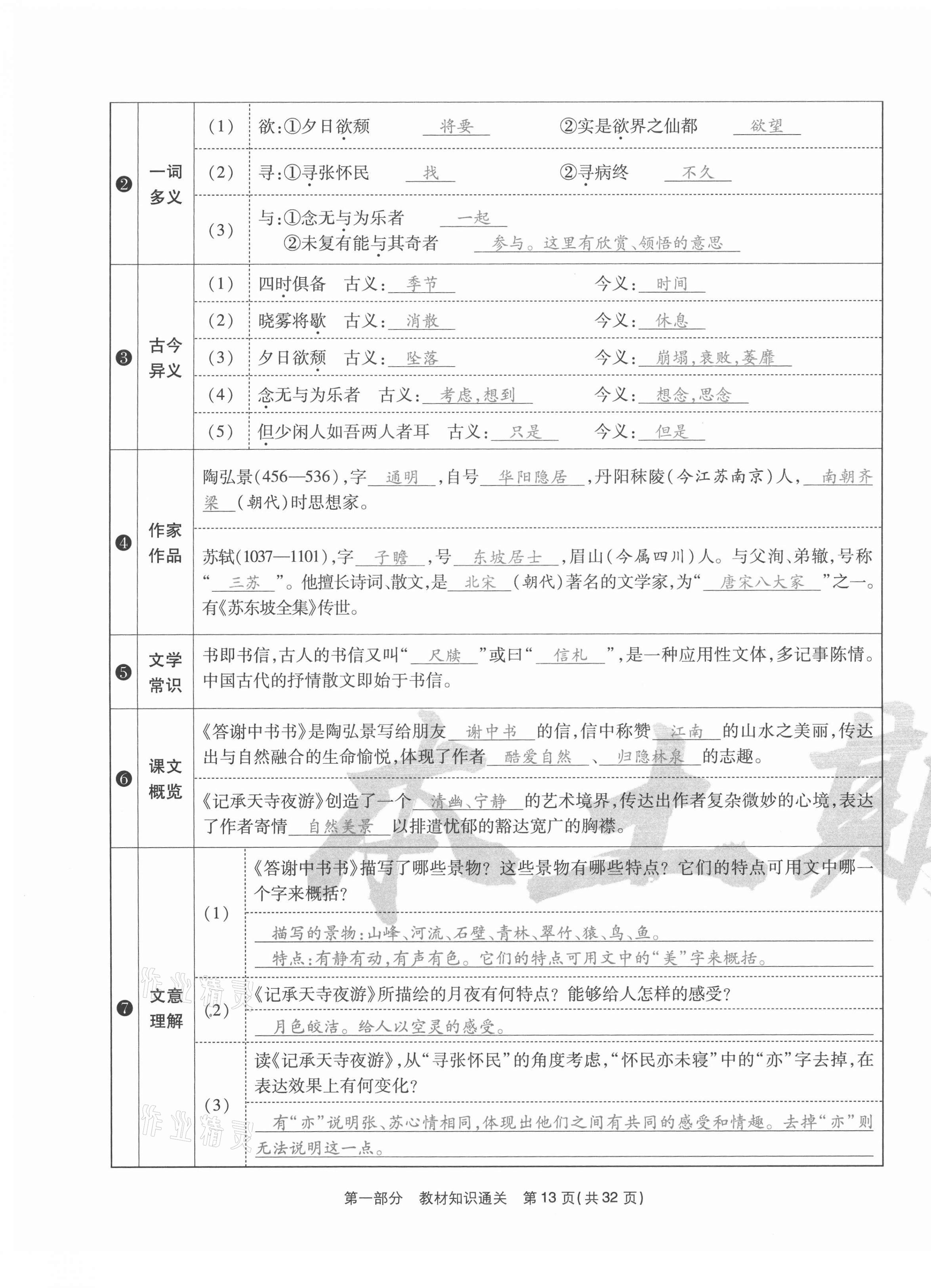 2020年云南本土期末卷八年級(jí)語(yǔ)文上冊(cè)人教版 第13頁(yè)