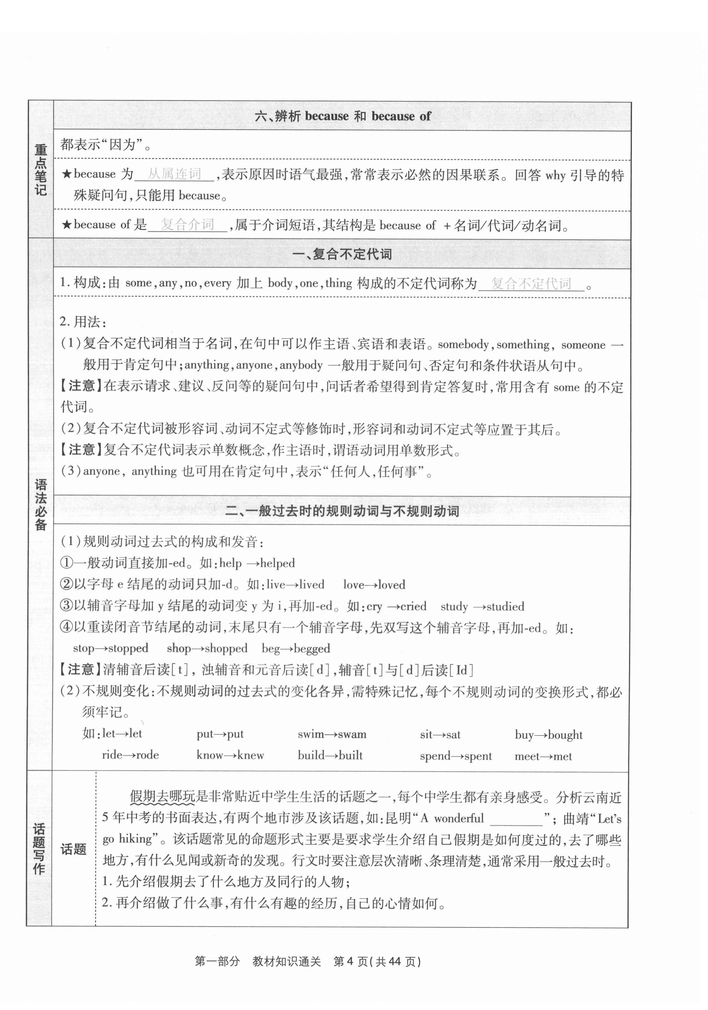 2020年云南本土期末卷八年級英語上冊人教版 第4頁